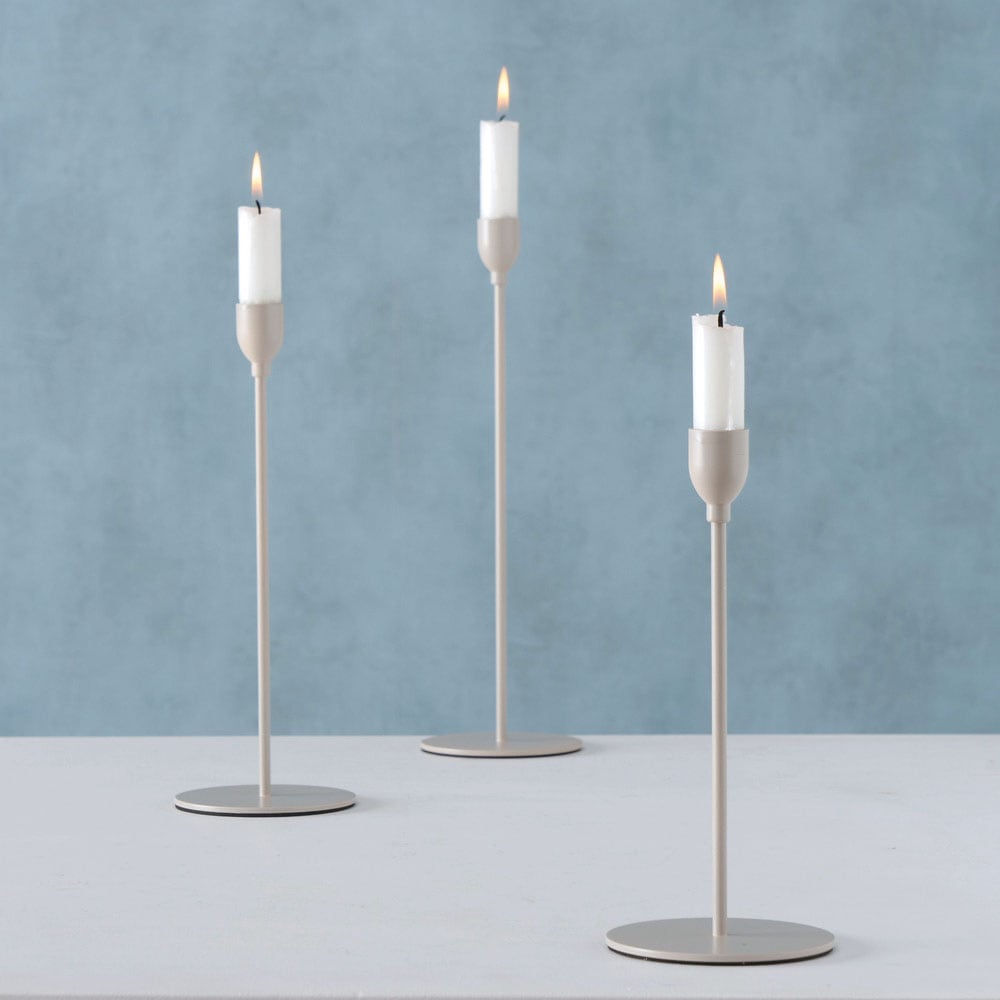 BOLTZE Kerzenhalter »Malte, Weihnachtsdeko«, (Set, 3 St.), aus Eisen, in  unterschiedlichen Höhen bestellen | BAUR