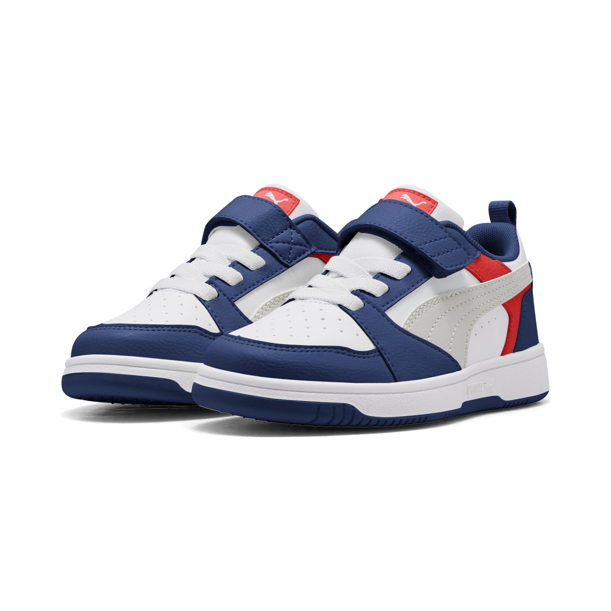 PUMA "REBOUND V6 LO AC+ PS" knöchelhoher Schnitt, mit Klettverschluss, mit Gummilaufsohle