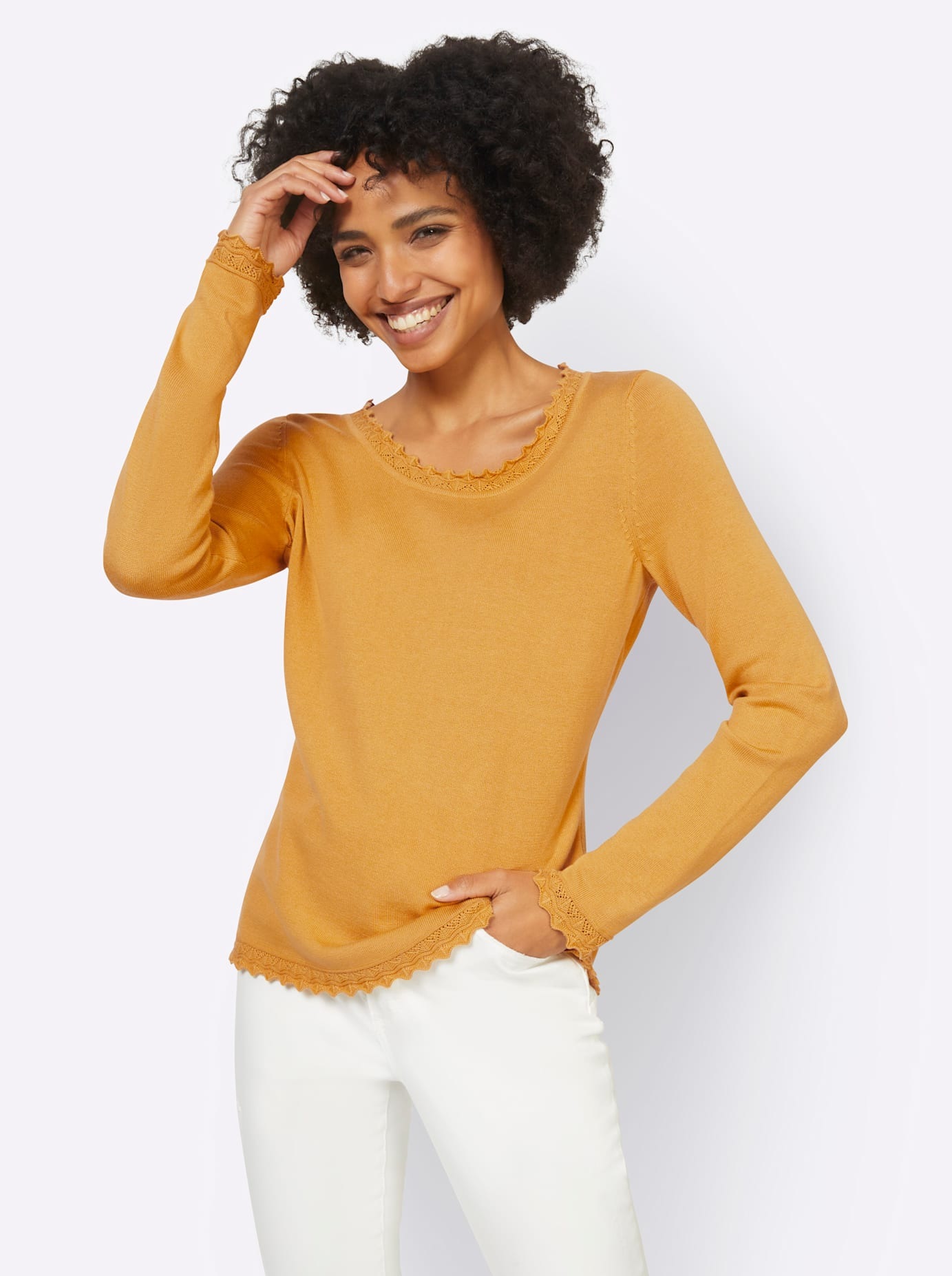 LINEA TESINI by heine Rundhalspullover "Pullover" günstig online kaufen