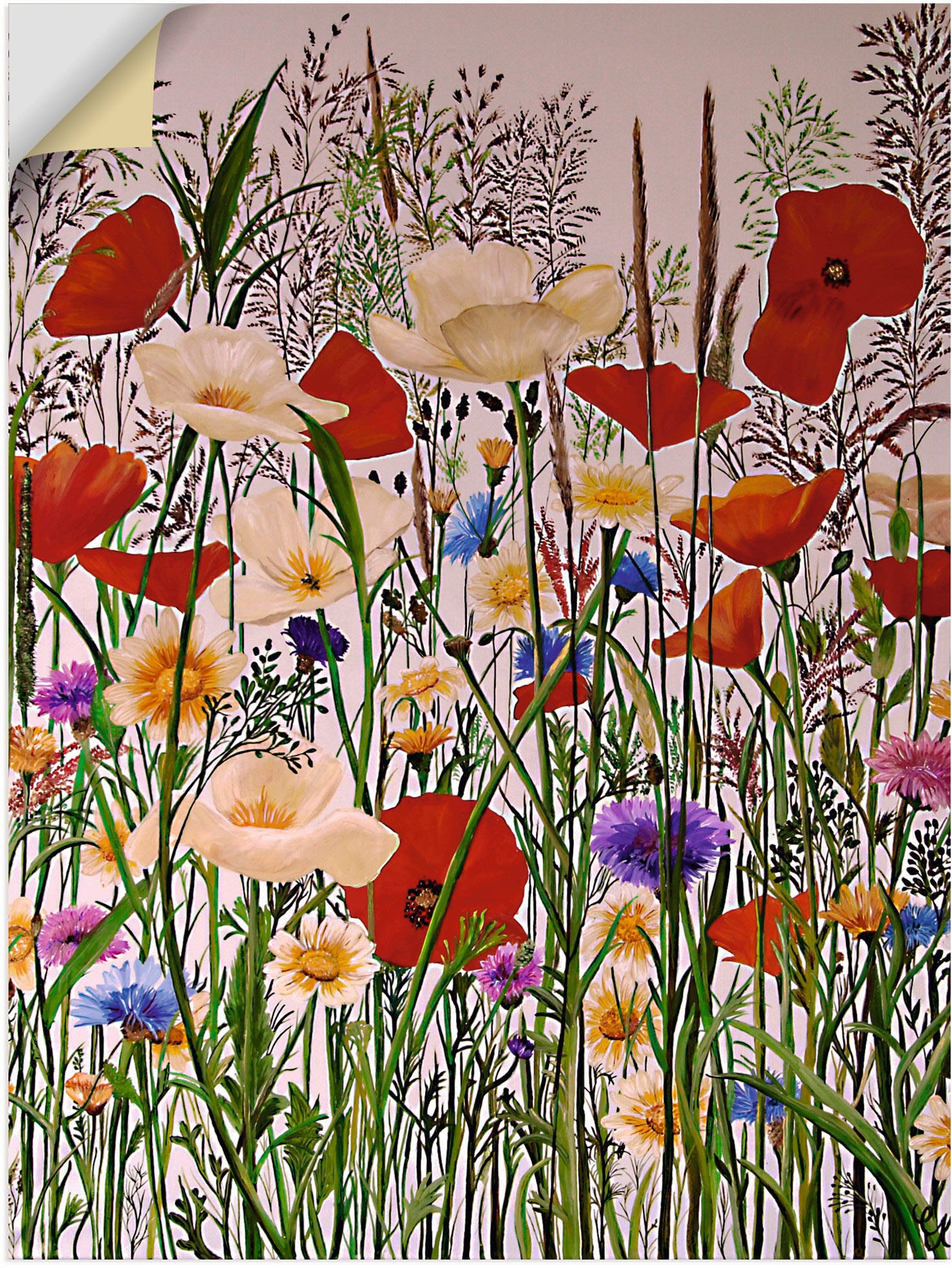 Artland Wandbild "Blumenwiese", Baumbilder, (1 St.), als Leinwandbild, Wand günstig online kaufen