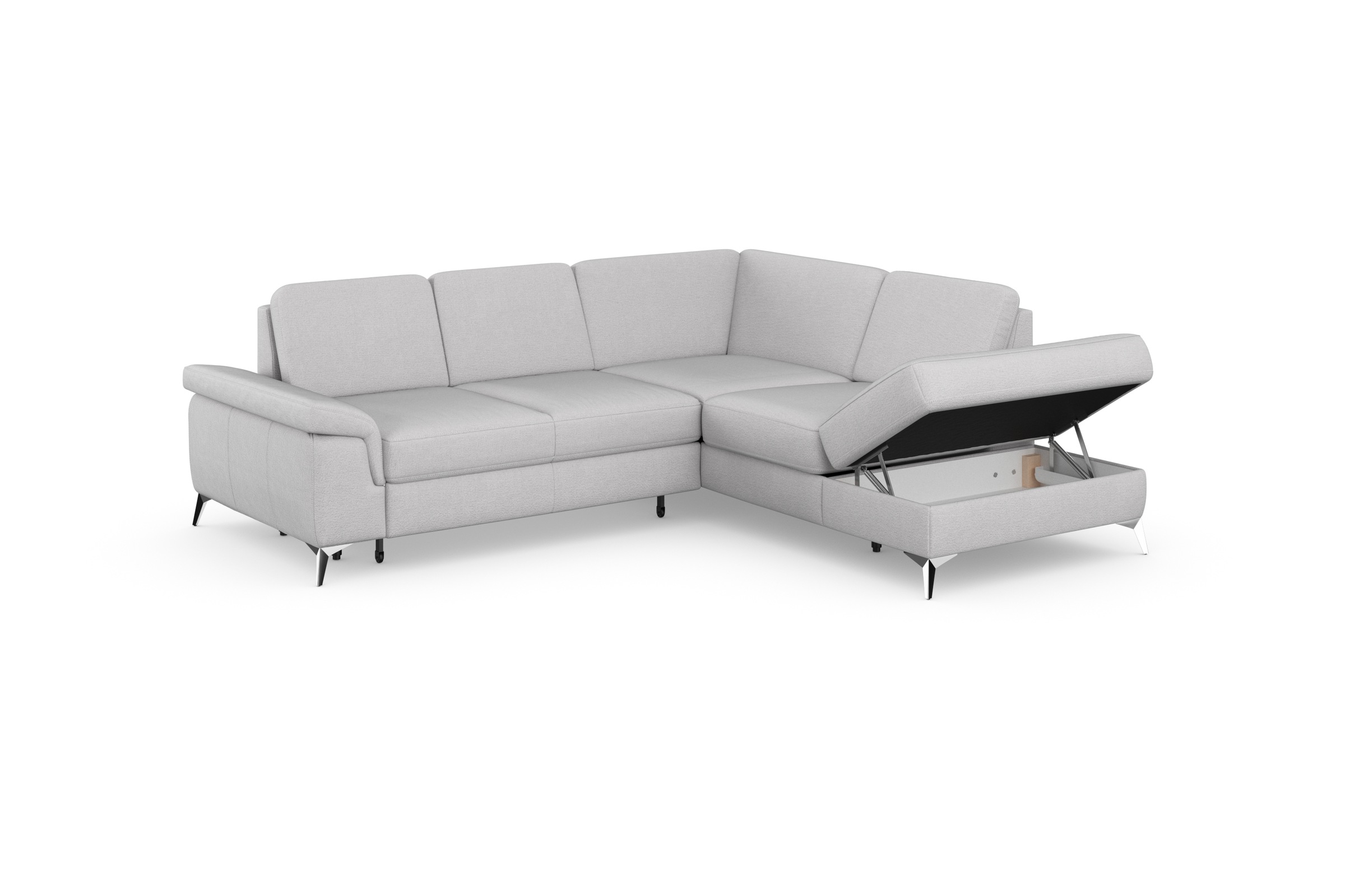 sit&more Ecksofa »Padua L-Form«, inklusive Sitztiefenverstellung, Armteilfunktion und Federkern