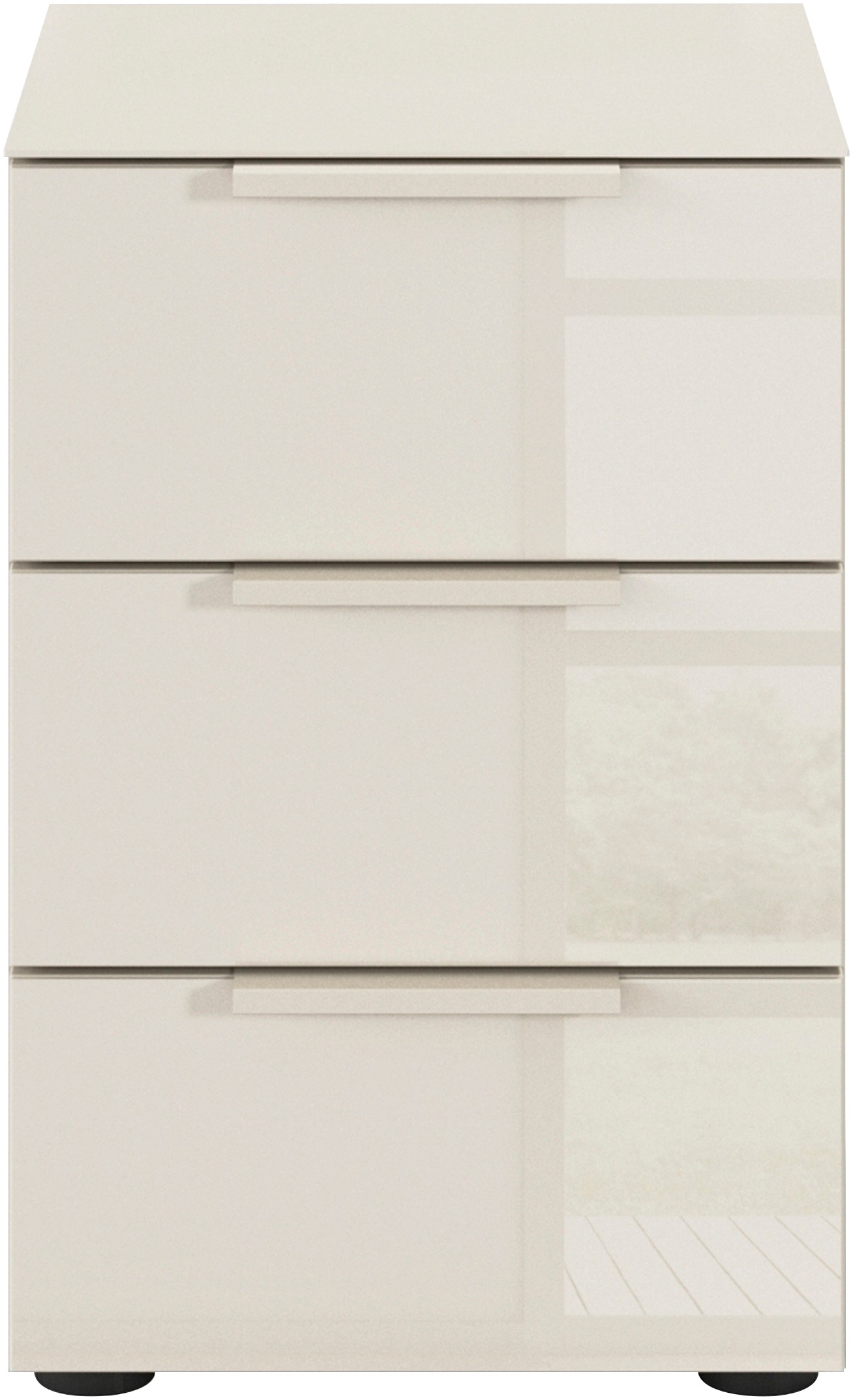 rauch Nachtkommode "Nachttisch Nachtschrank Nachtkonsole FLIPP mit Glasfron günstig online kaufen