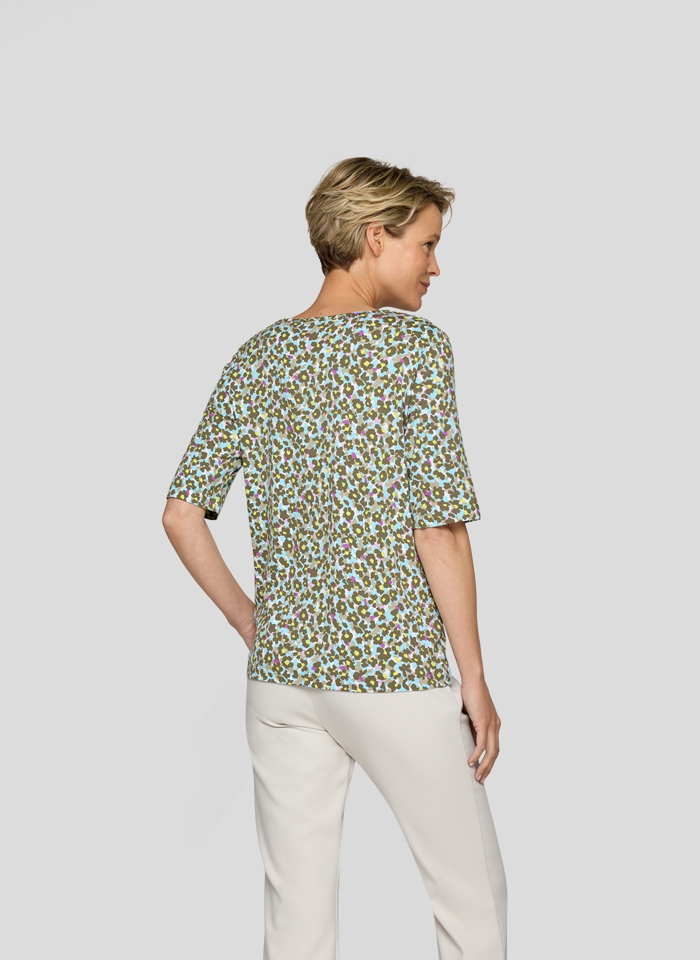 Rabe Rundhalsshirt, mit grafischem Print