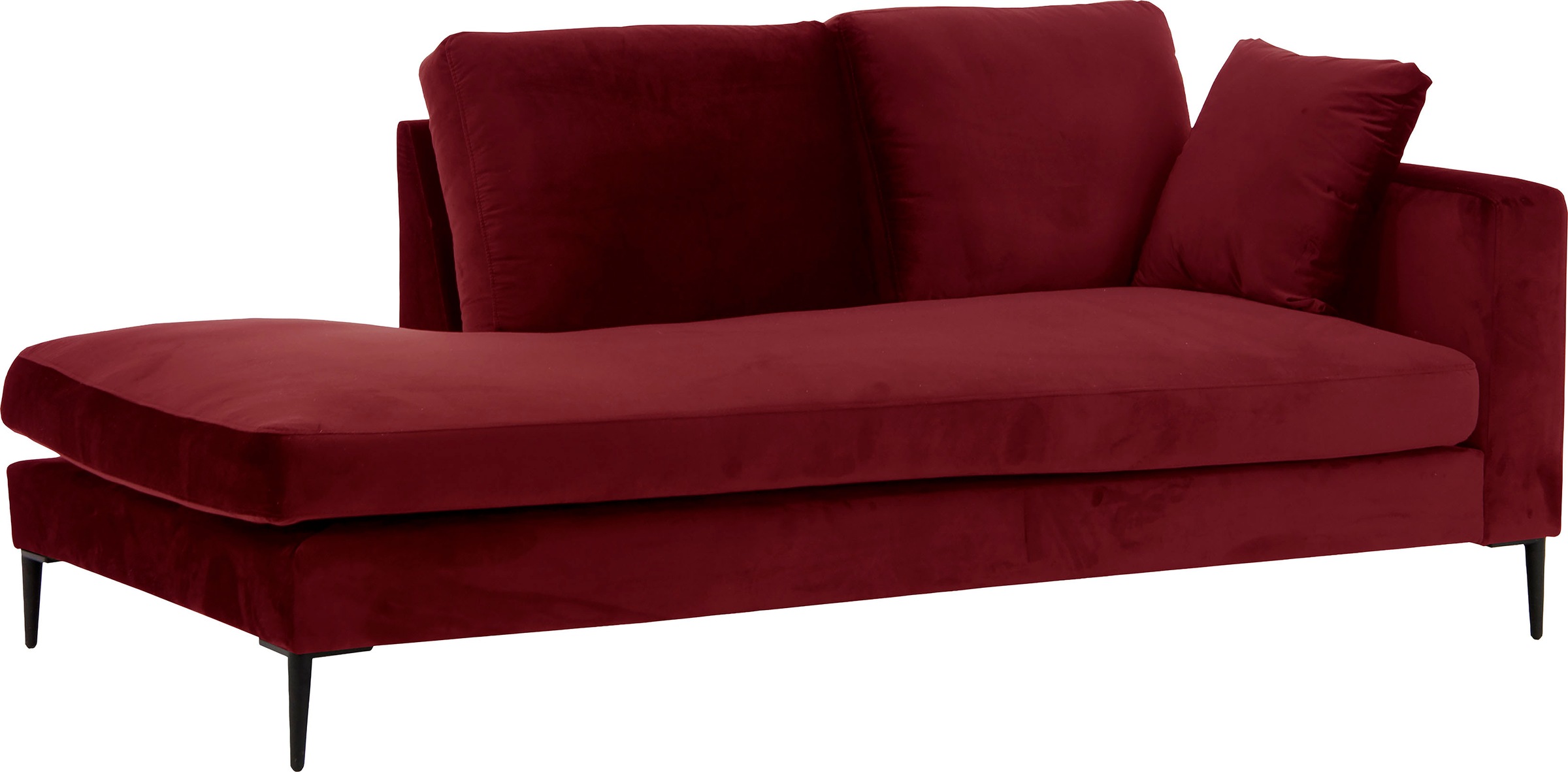 Home affaire Recamiere "Cozy Chaiselongue, Maße B/T/H: 195/97/80 cm" mit lo günstig online kaufen