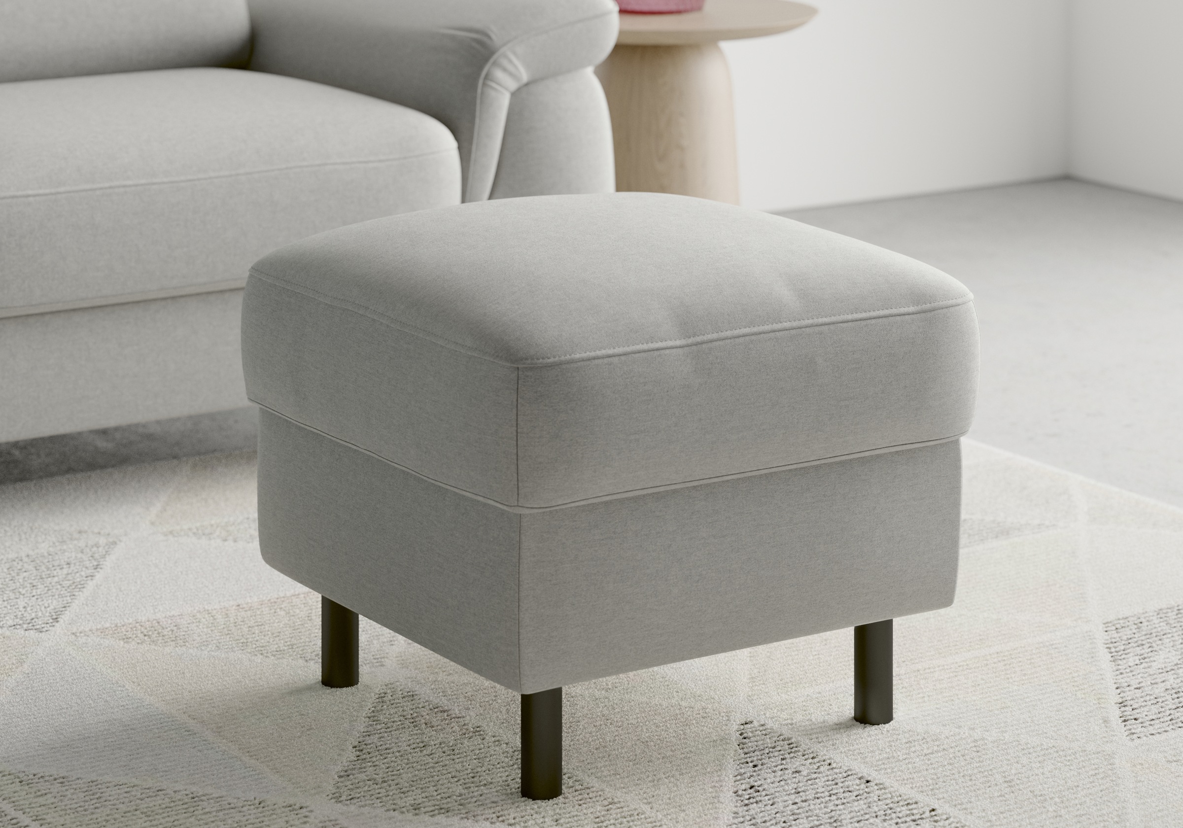 sit&more Stauraumhocker »Sinatra«, Sitzfläche ist abnehmbar, mattschwarze Metallfüße