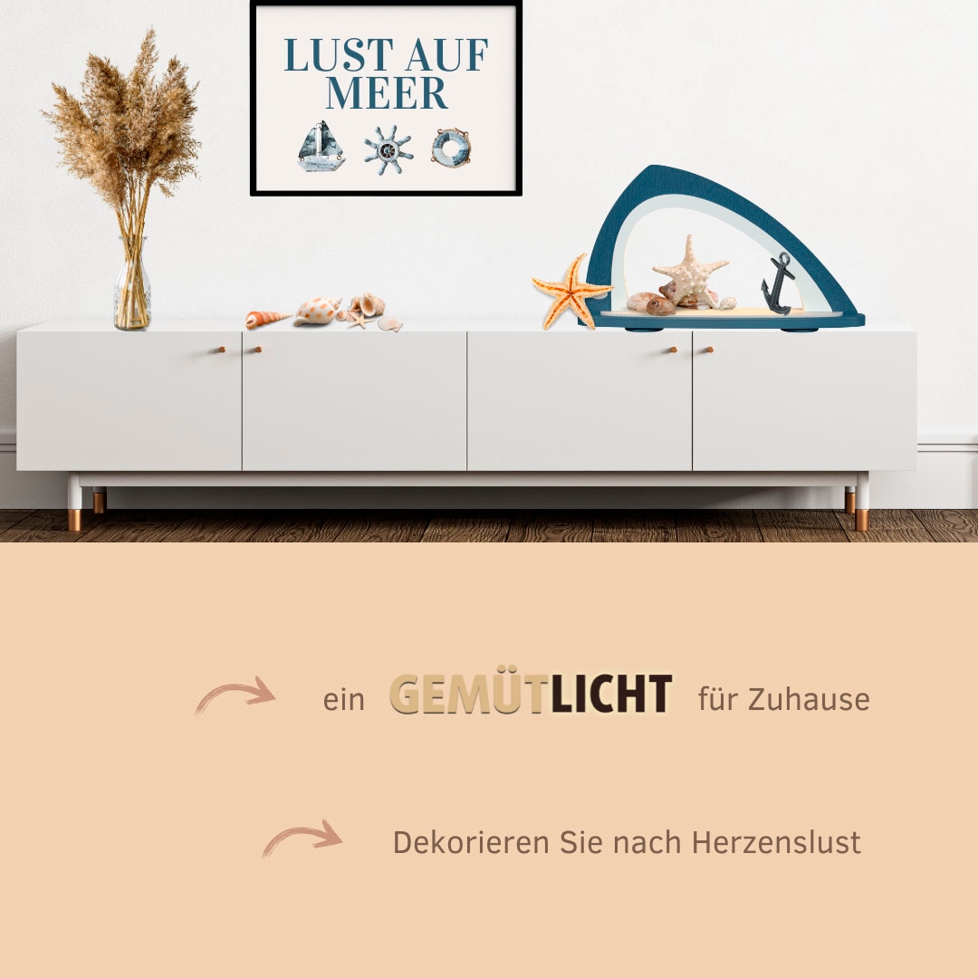 Weigla LED Schwibbogen »Weihnachtsdeko«, Leerbogen zum Selbstbestücken, asymmetrisch