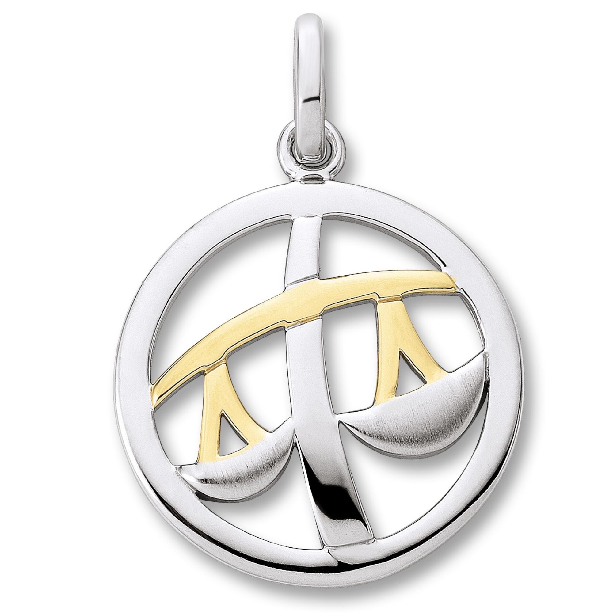 ONE ELEMENT Damen Sternzeichenanhänger "Waage Sternzeichen Anhänger aus 925 Silber", Waage, Silber 925 (Sterlingsilber), silber, Silber 925