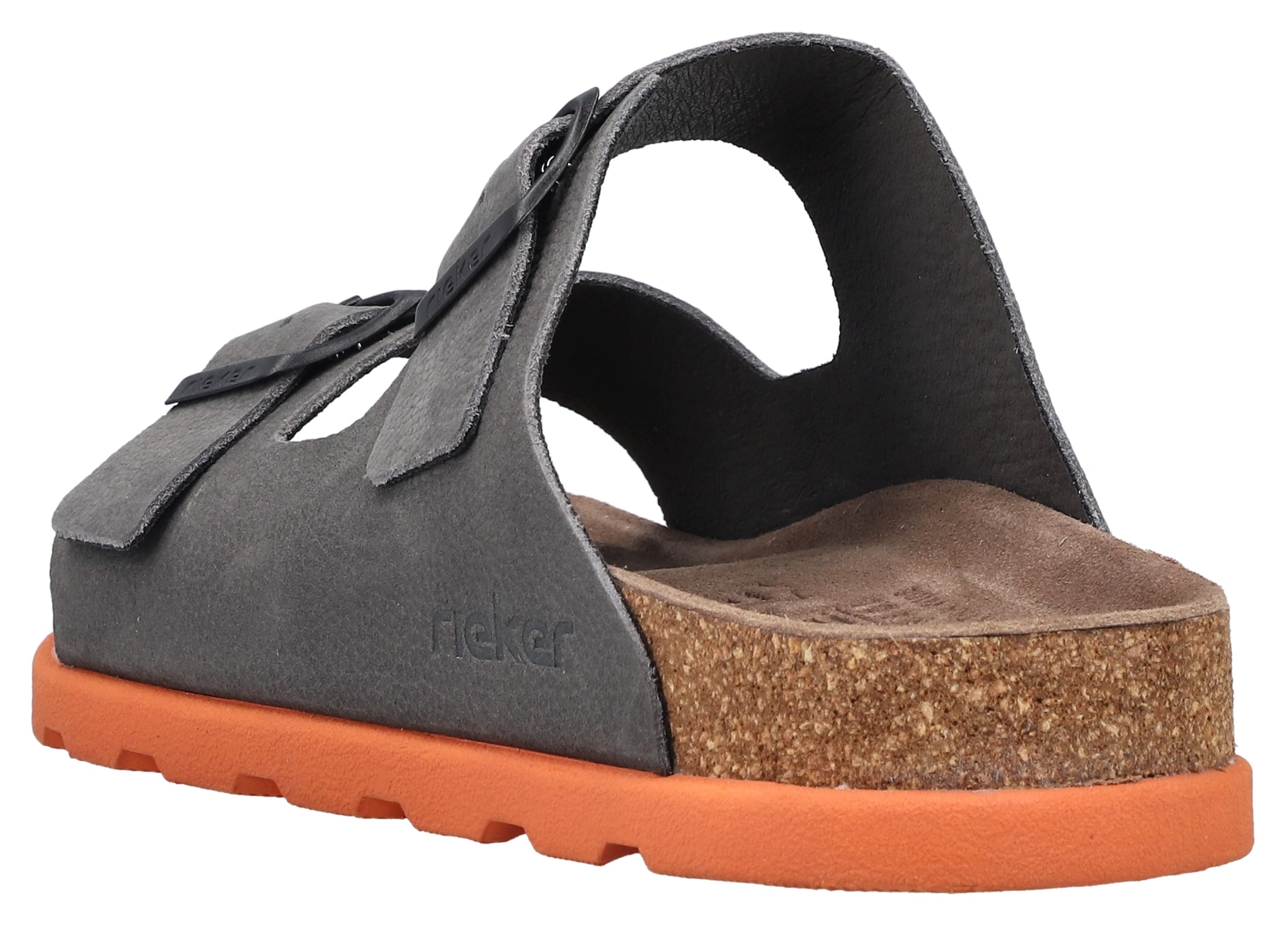 Rieker Pantolette, Sommerschuh, Strandschuh, Hausschuh mit bequemem Fußbett