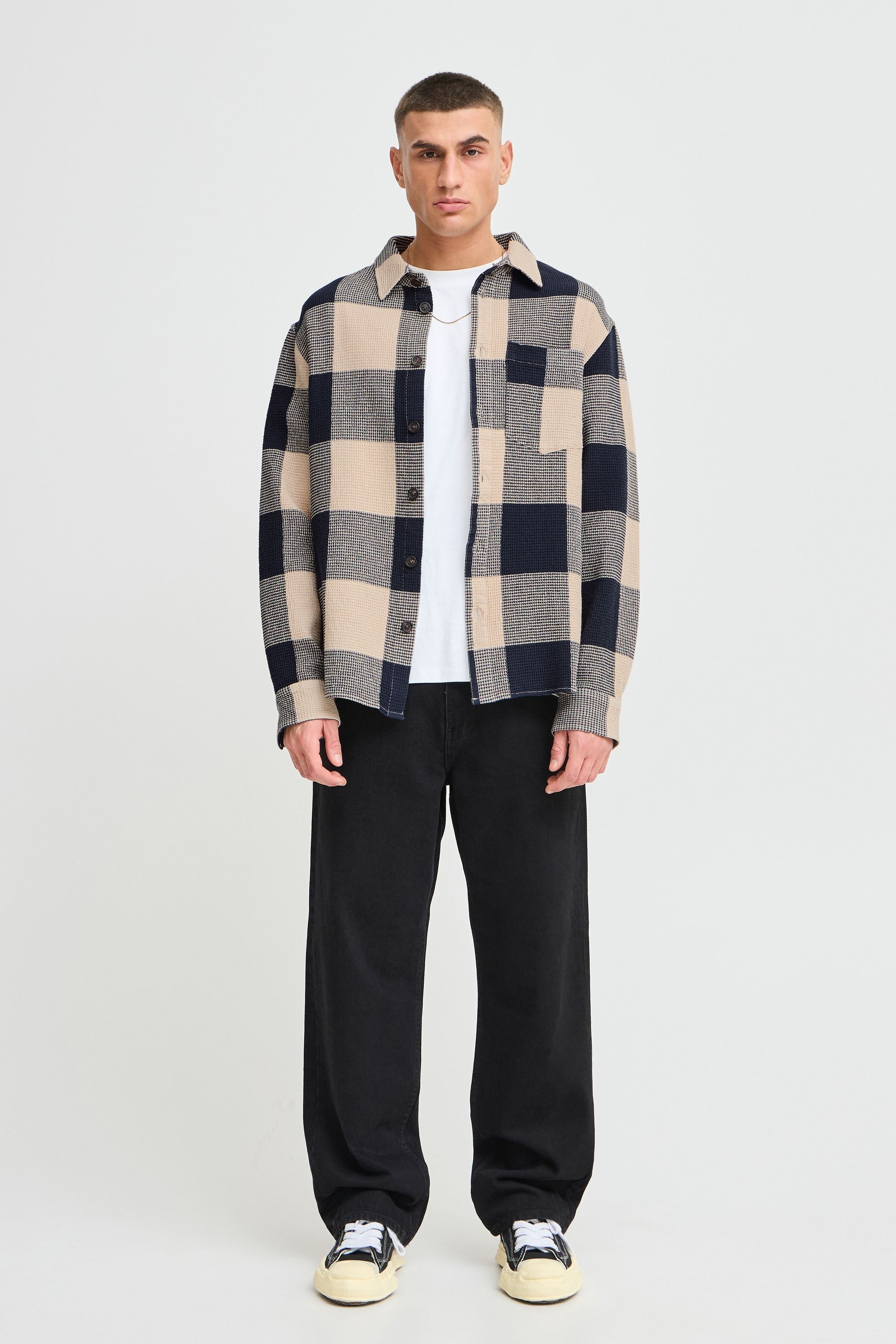 !Solid Langarmhemd »Langarmhemd SDOLIVER WAFFLE CHECK«
