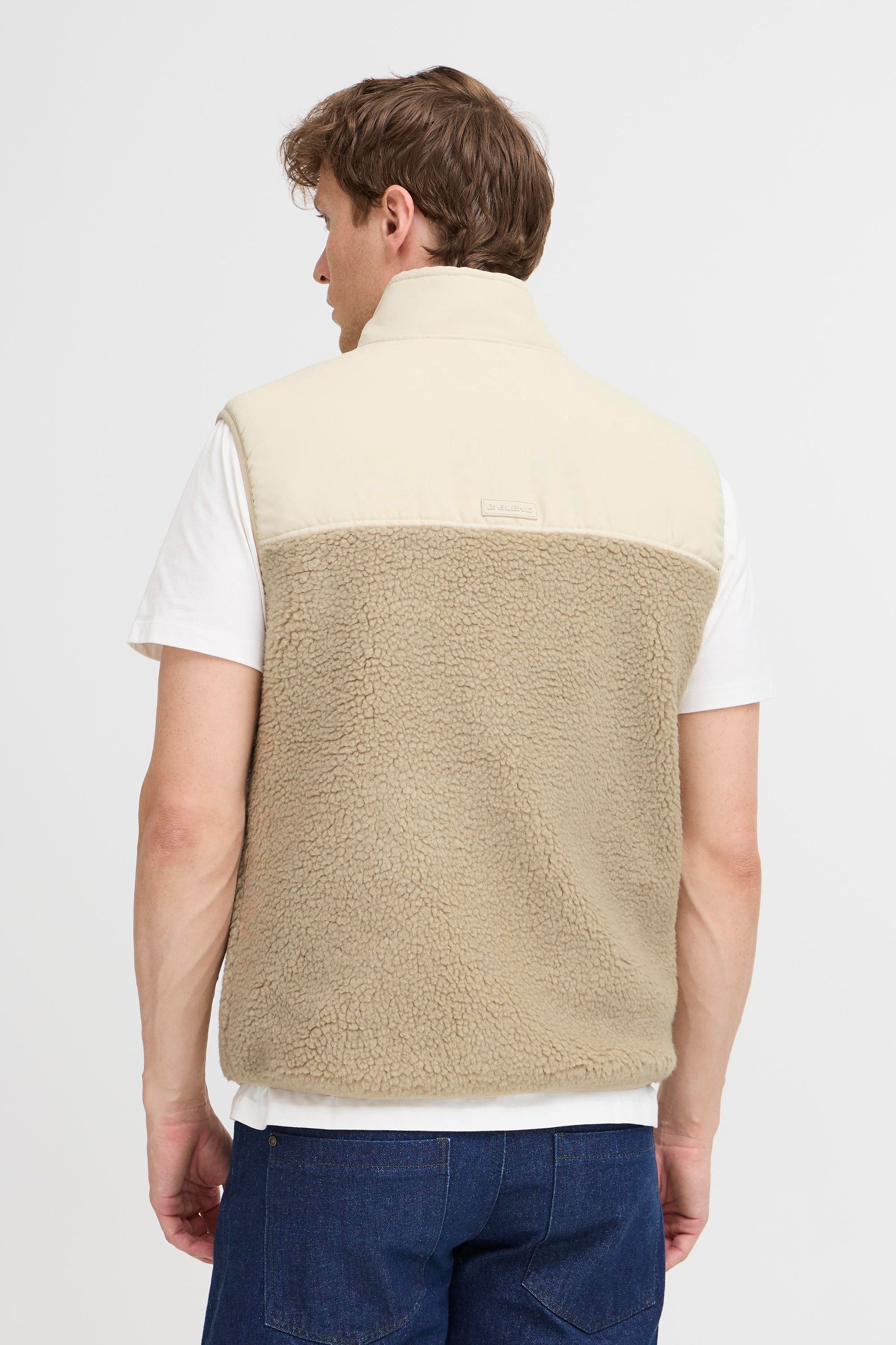 BLEND BHErmin Men Vest Oyster Gray 3XL 3
