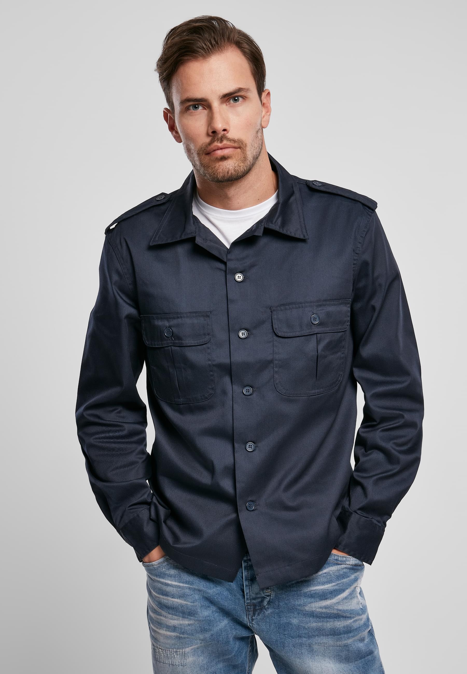 Brandit Langarmhemd »Brandit Herren US Shirt«, (1 tlg.)
