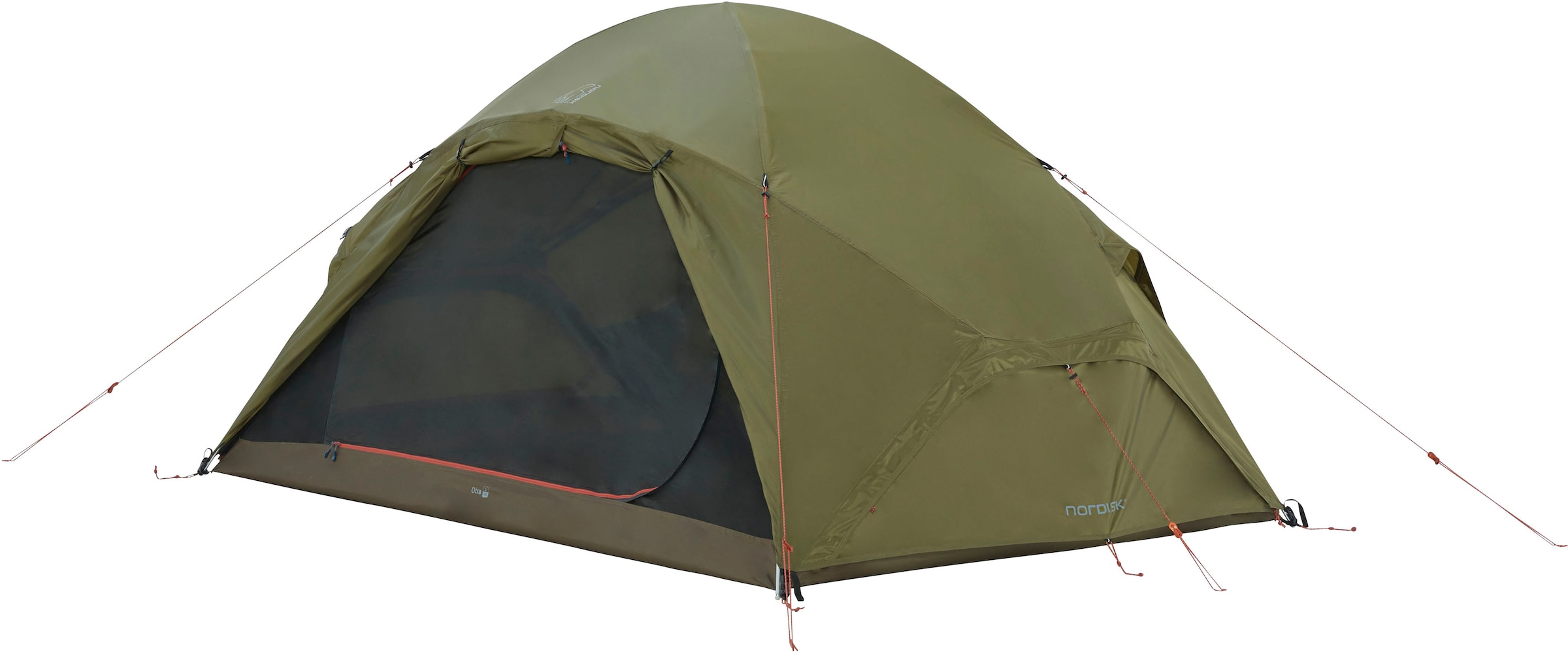 Nordisk Geodätzelt »Otra 2 PU Tent Dark Olive«, 2 Personen, (Packung, 1 tlg.)