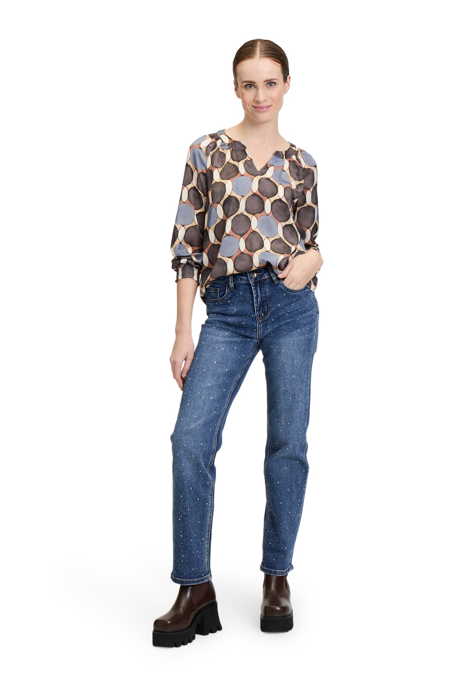 Cartoon Schlupfbluse »Cartoon Casual-Bluse mit Muster«