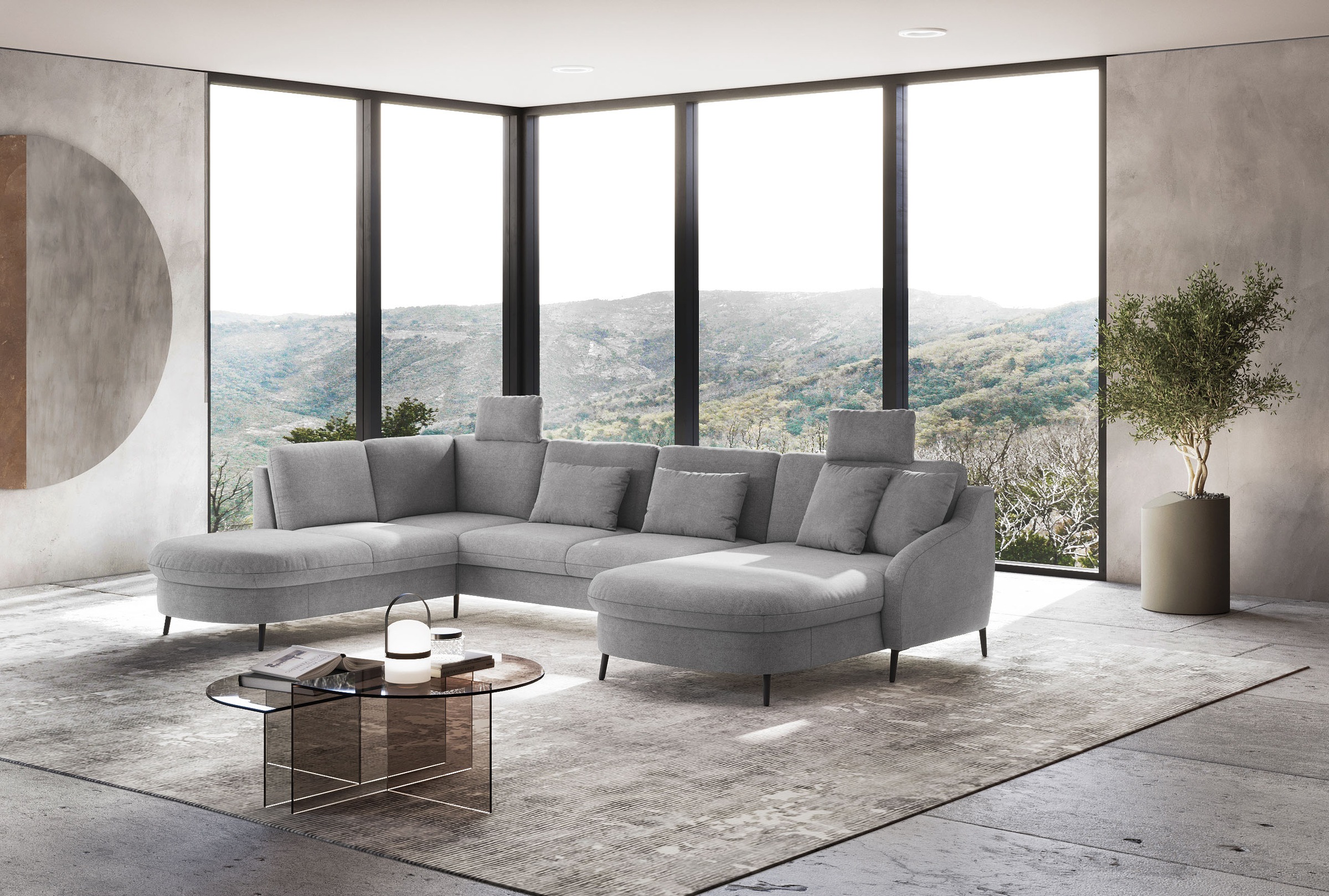 sit&more Wohnlandschaft "Soul U-Form" wahlweise mit Bettfunktion und Bettka günstig online kaufen