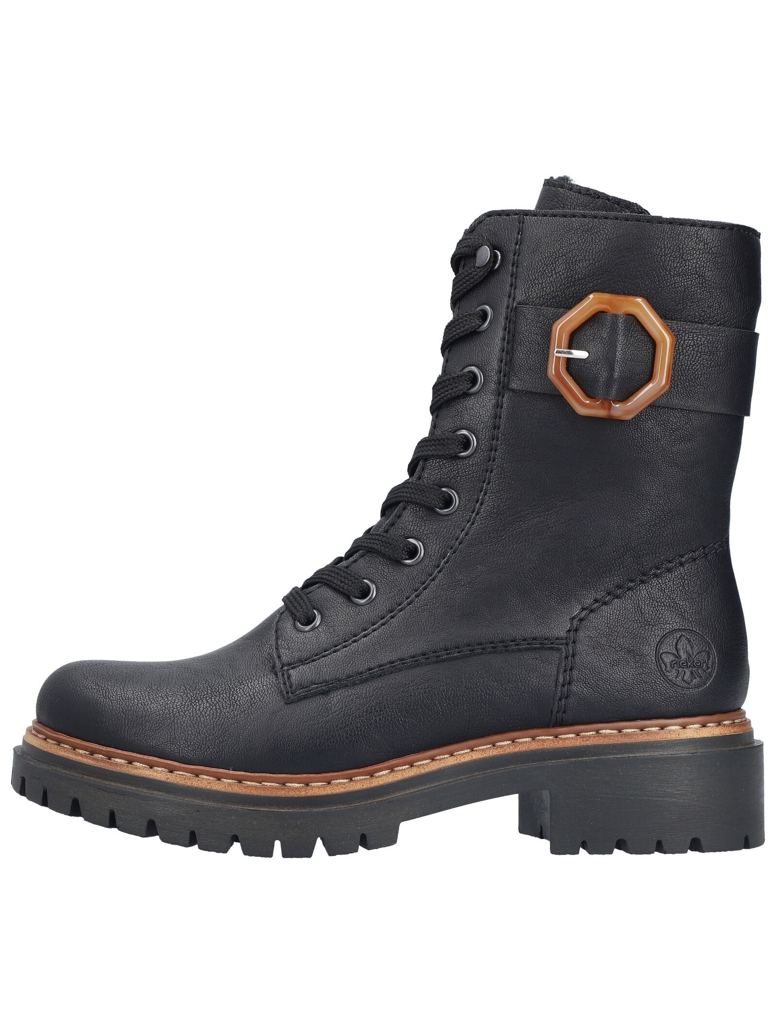 Rieker Schnürstiefelette "Rieker Stiefelette Lederimitat" günstig online kaufen