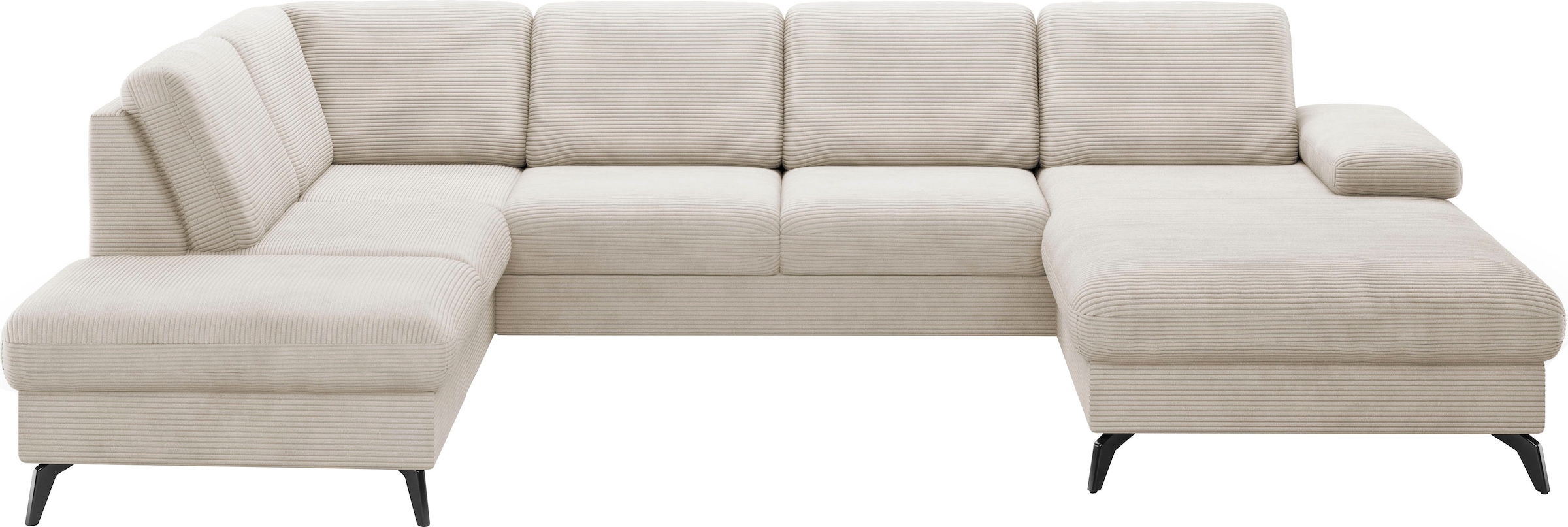 sit&more Wohnlandschaft »Morris Jubi U-Form«, inkl. Armteilfunktion und 1 Zierkissen, wahlweise mit Bettfunktion