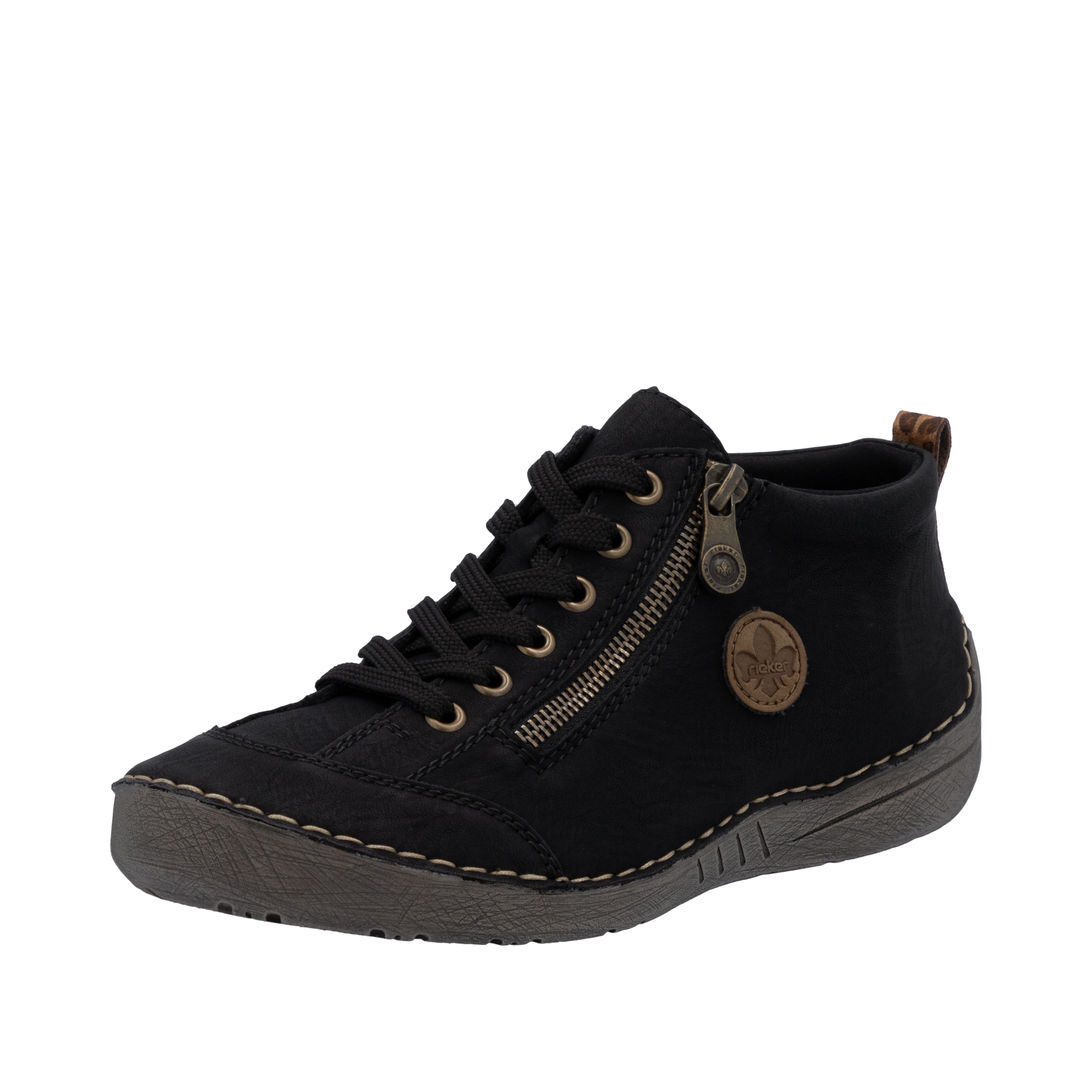 Rieker Schnürboots  Sneaker, Schnürschuh, Outdoorschuh mit Reißverschluss