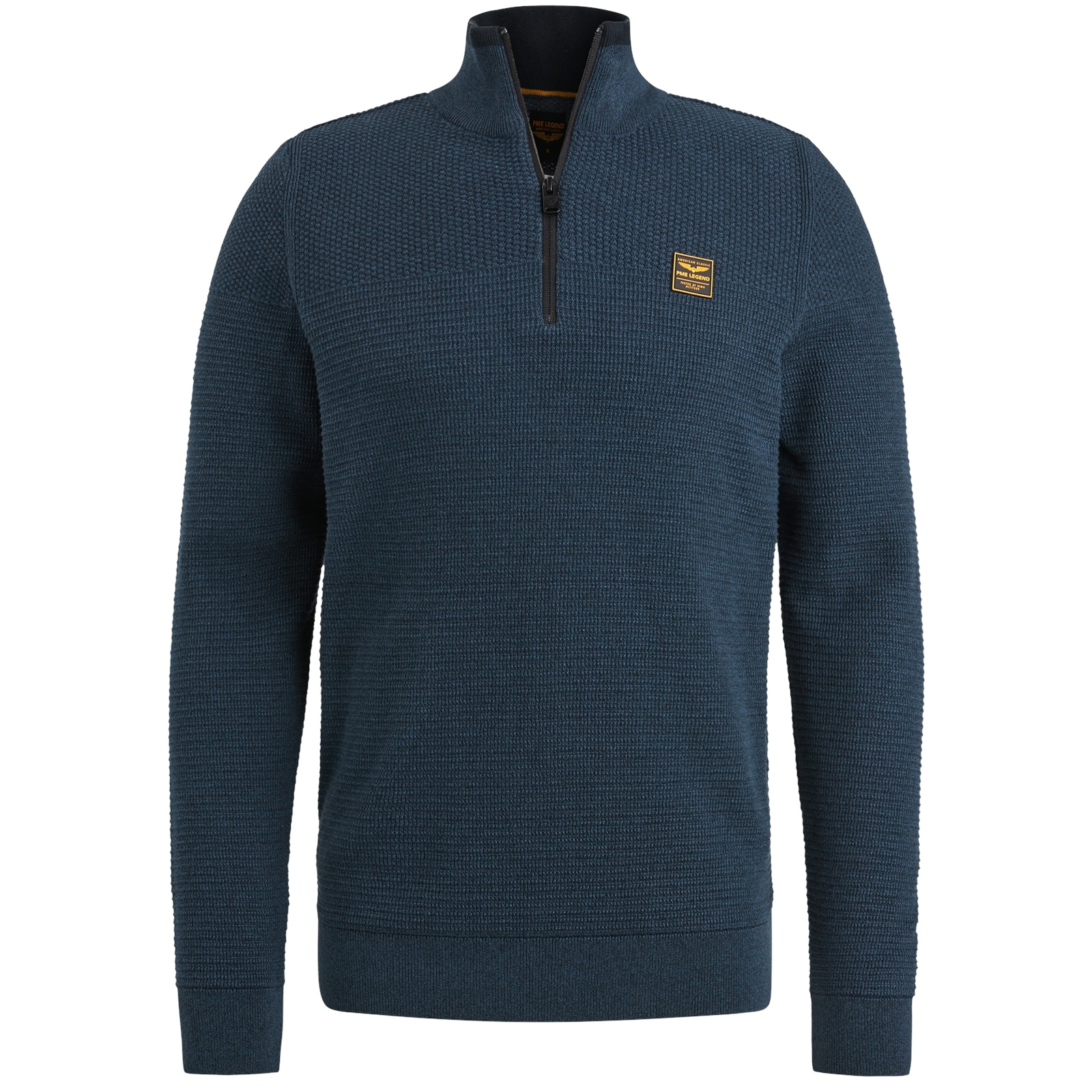 PME LEGEND Troyer »Half zip collar cotton mouline«, mit Logostickerei