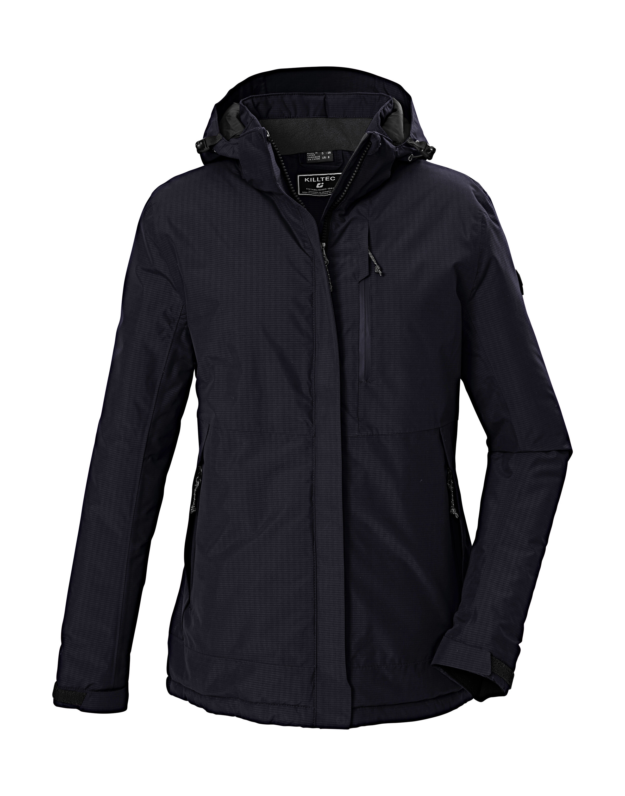 Killtec Funktionsjacke "KOW 225 KG WMN JCKT" Atmungsaktive, wind- und wasserdichte Damenjacke, abnehmbare Kapuze