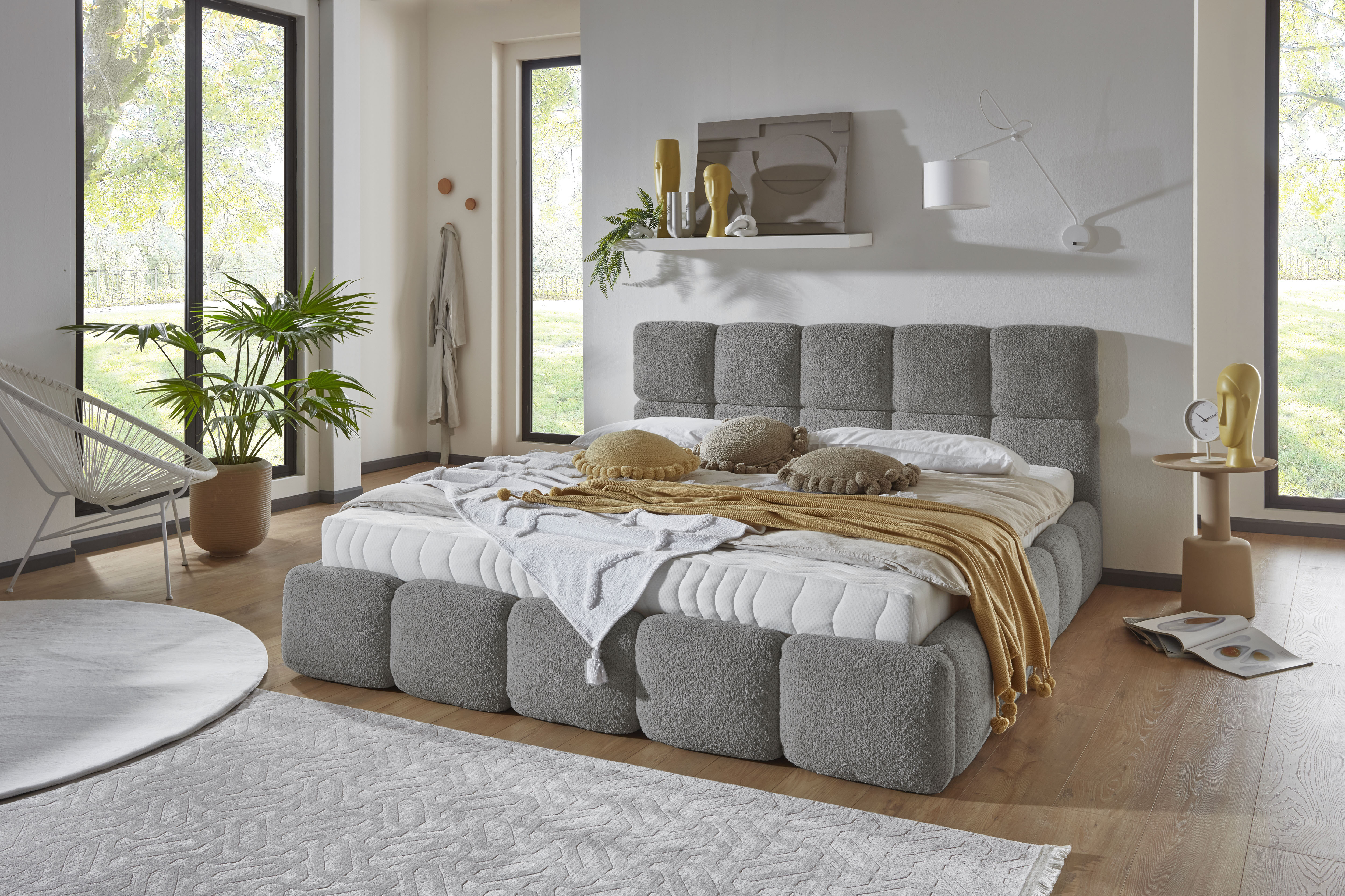 Thumbnail - ATLANTIC home collection Polsterbett ""Jane" mit großen Stauraum" luxurious gepolstertes Kopfteil und Rahmen, Bezug mit ...