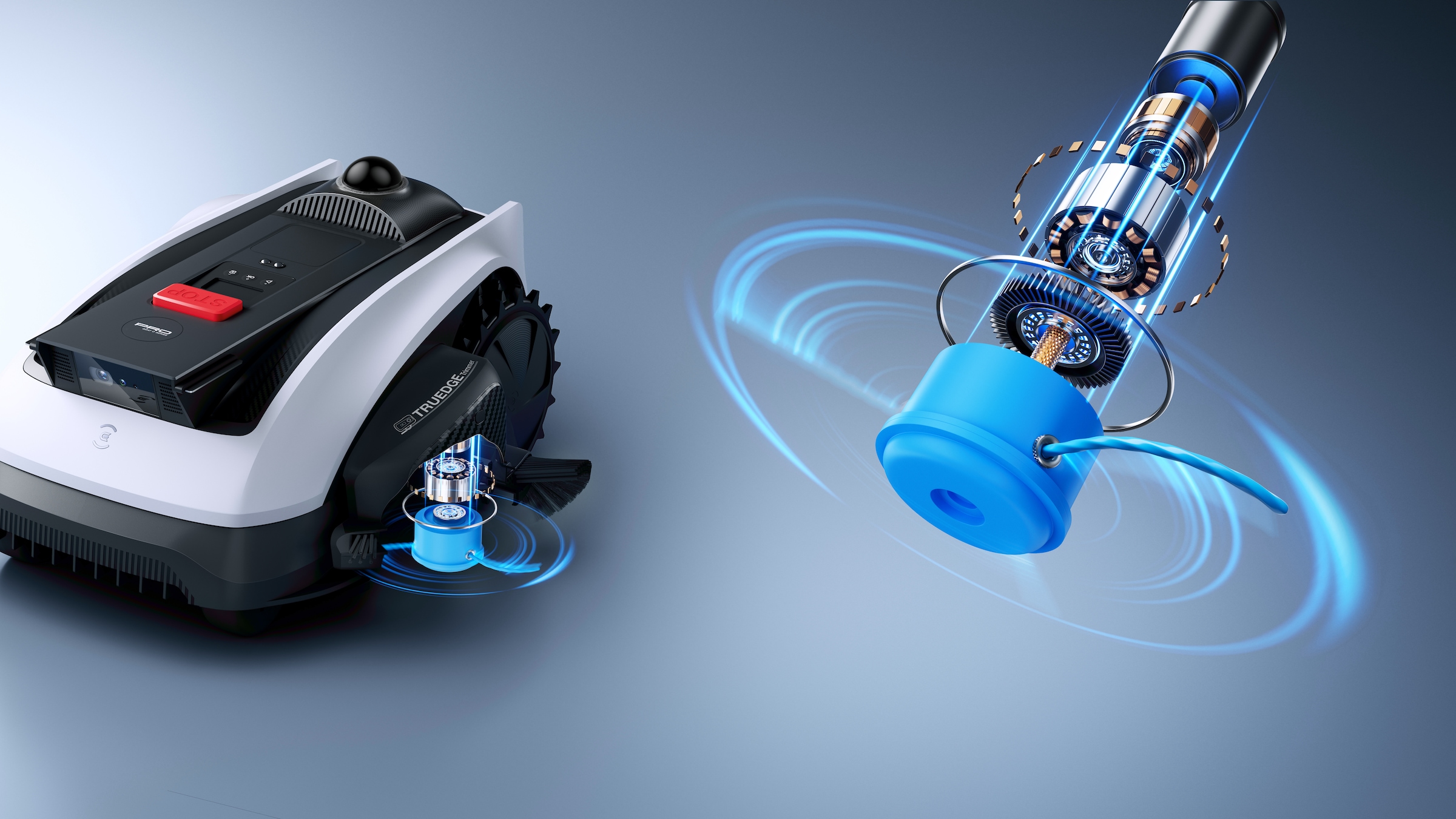 ECOVACS Rasenmähroboter »GOAT O1200 LiDAR PRO« Trimmer (8500 rpm),   mit bahnbrechender Dual-LiDAR Navigation für Gärten