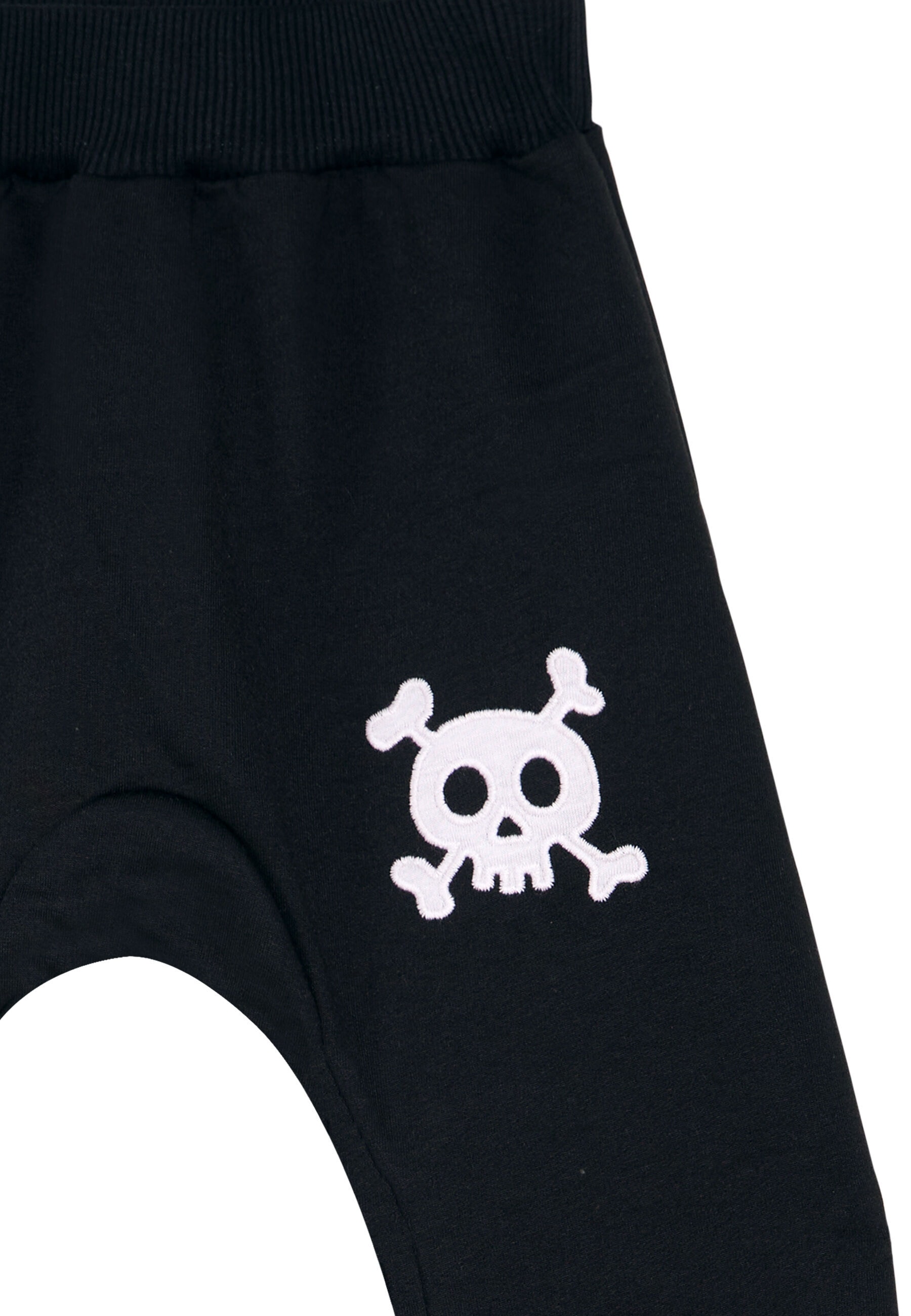 Denokids Hausanzug »Happy Pirate«, (2 tlg.), mit Piratengesicht-Applikation