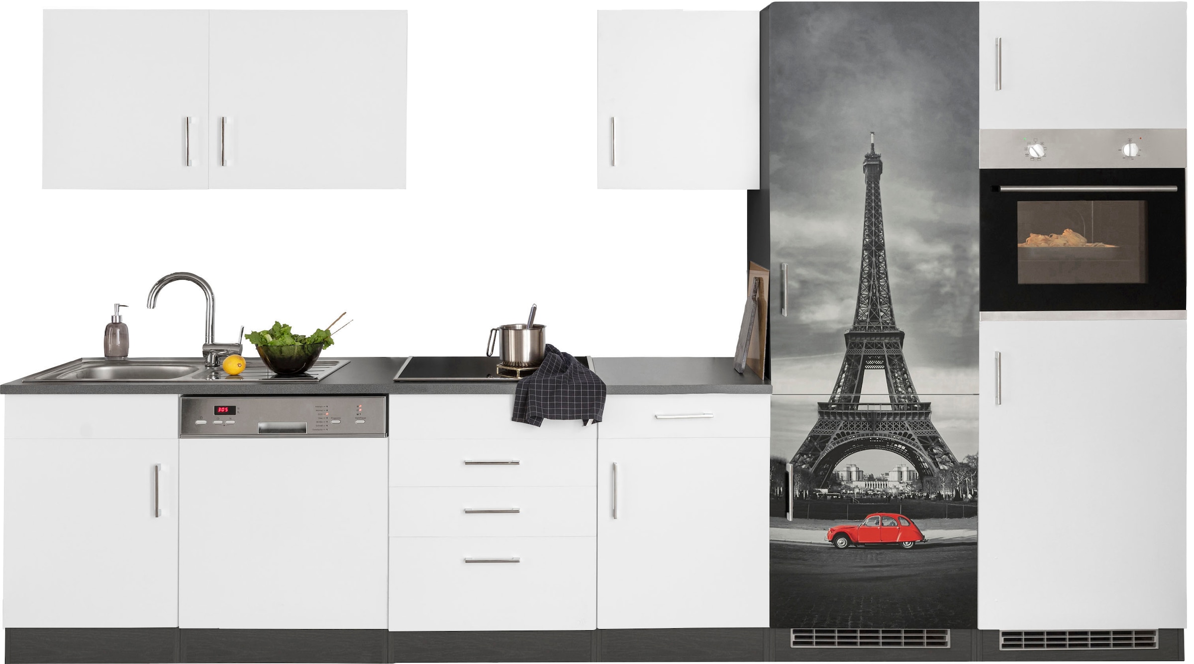 KOCHSTATION Küchenzeile "KS-Paris – Küchen mit einzigartigen Fotomotiven au günstig online kaufen