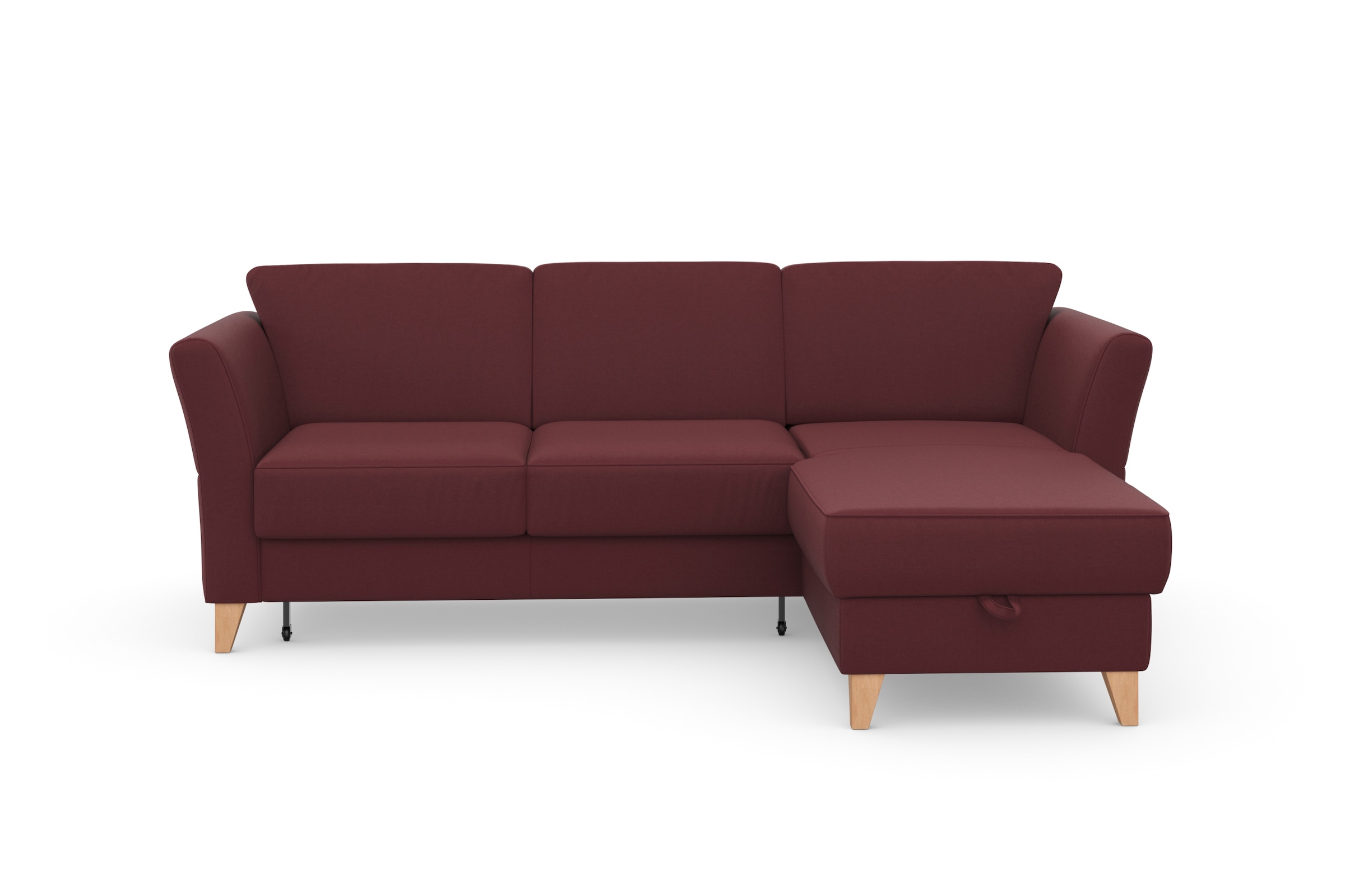 sit&more Ecksofa "Visby L-Form", Wahlweise mit Bettfunktion und Bettkasten, günstig online kaufen