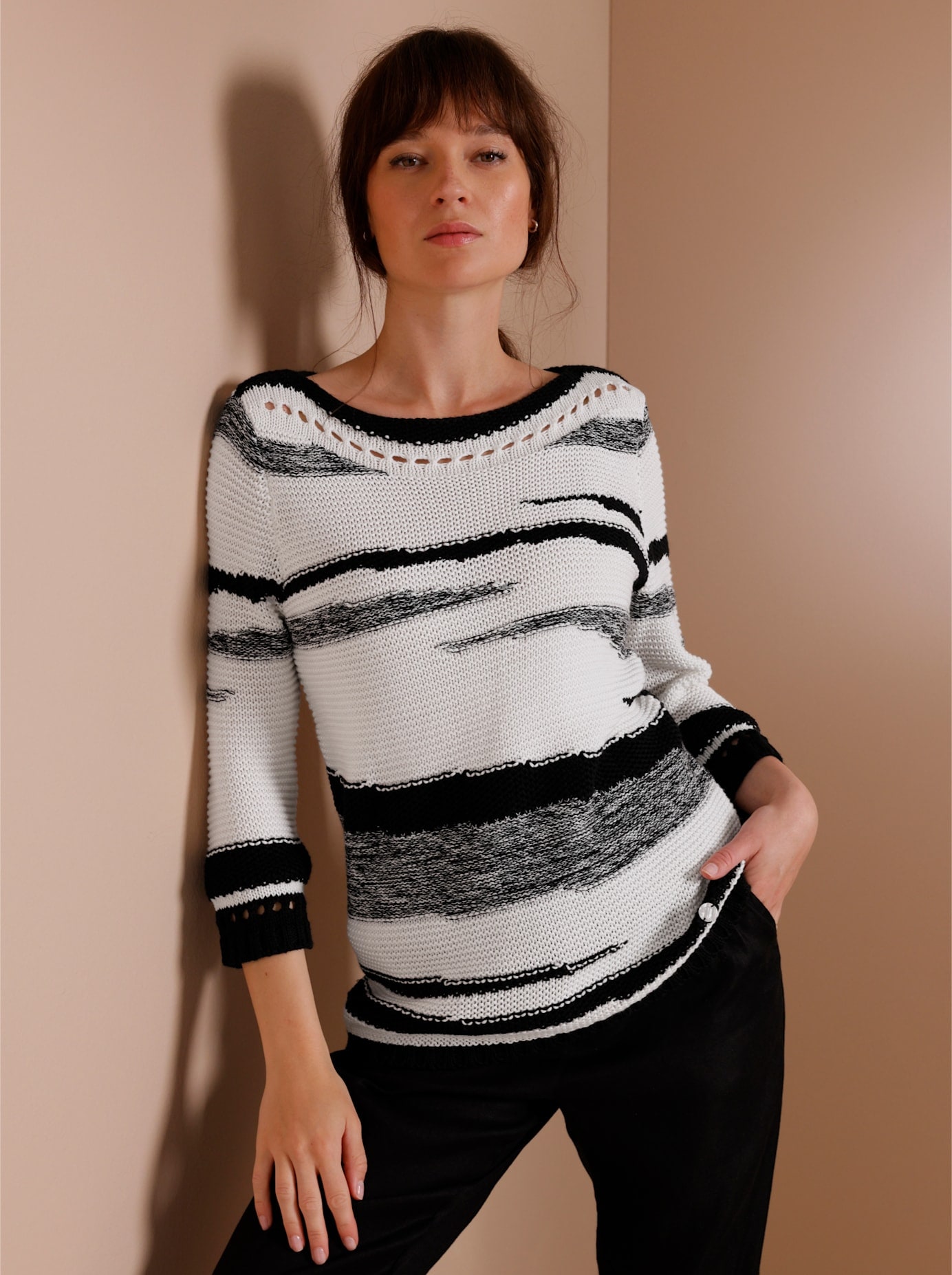 Strickpullover »Leinen-Baumwoll-Pullover«