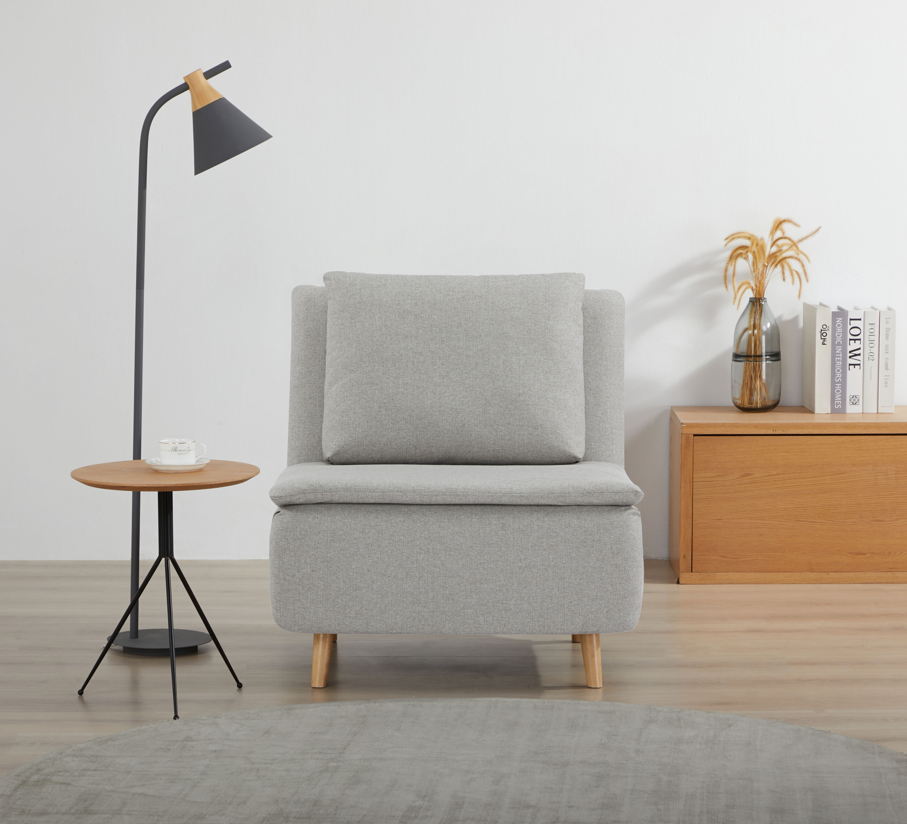 OTTO home Sessel "AINSLEY - OTTO. Verlässliche Qualität." wandelbar zum Gästebett, Schlafliege, Webstoff u. Cord-Bezug