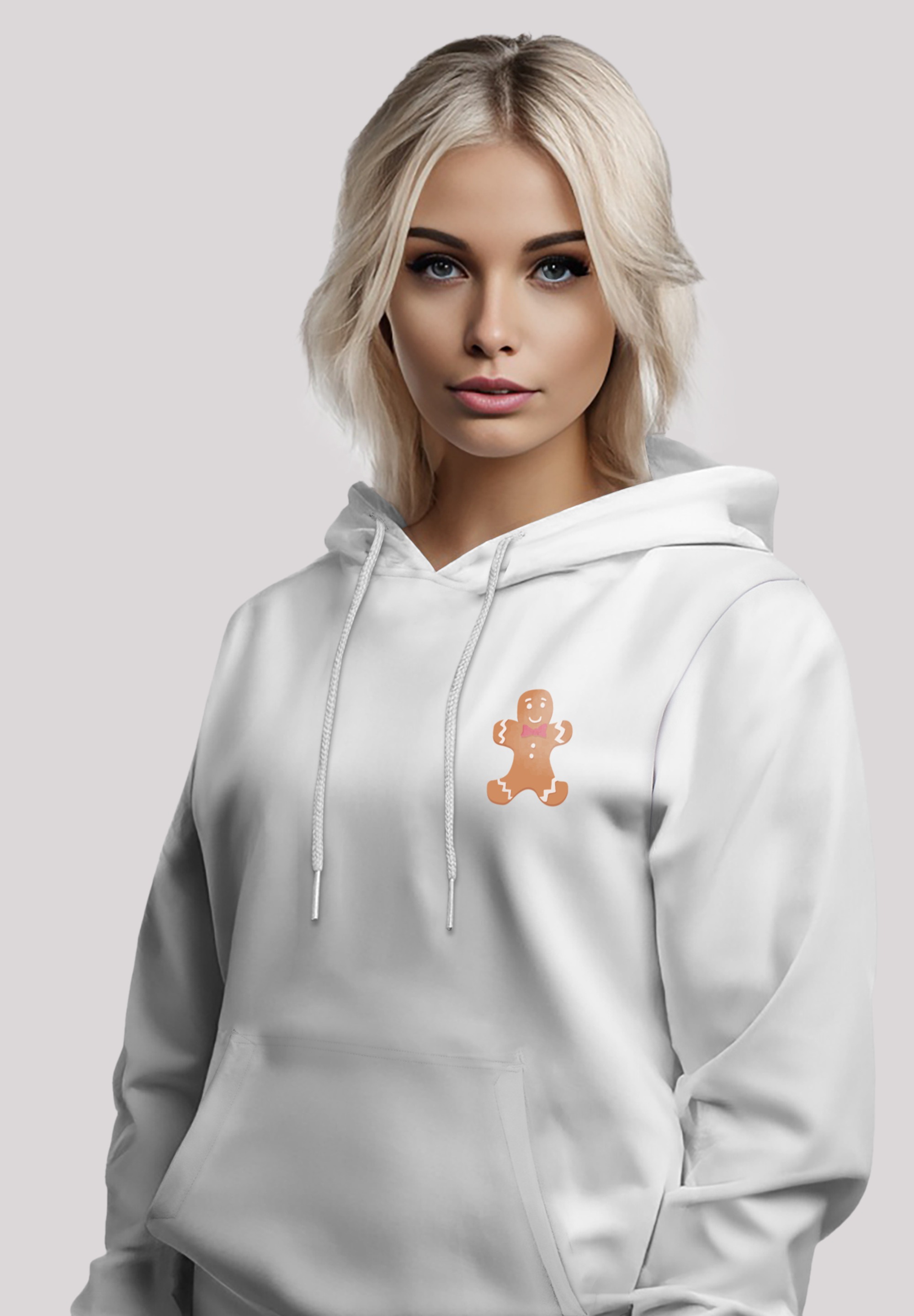 F4NT4STIC Kapuzenpullover »Weihnachten Lebkuchen Männchen«, Premium Qualität, Weihnachten, Geschenk