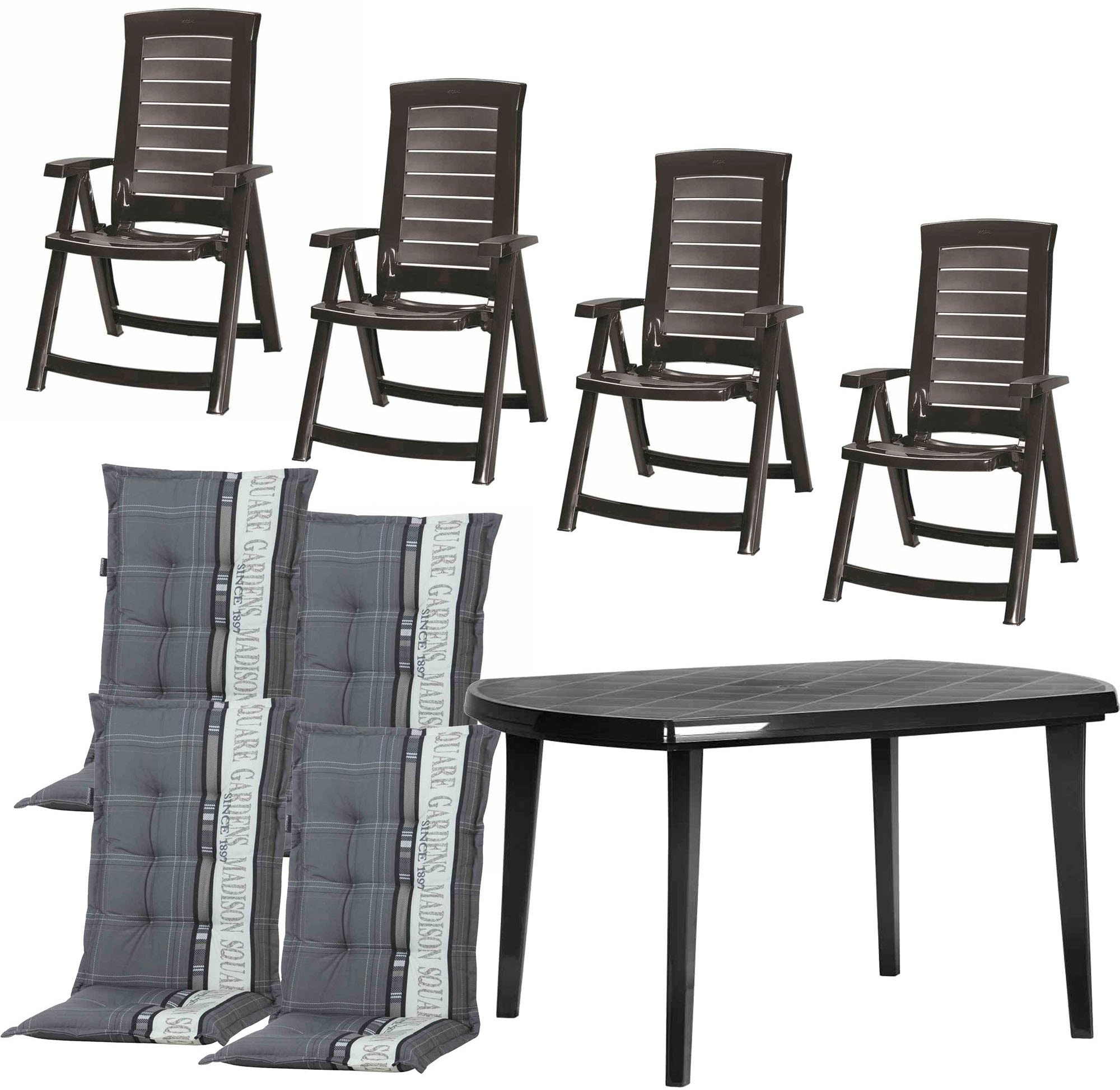 Jardin Garten-Essgruppe "Aruba / Elise", (Set, 9 tlg.), bestehend aus 4 Ses günstig online kaufen