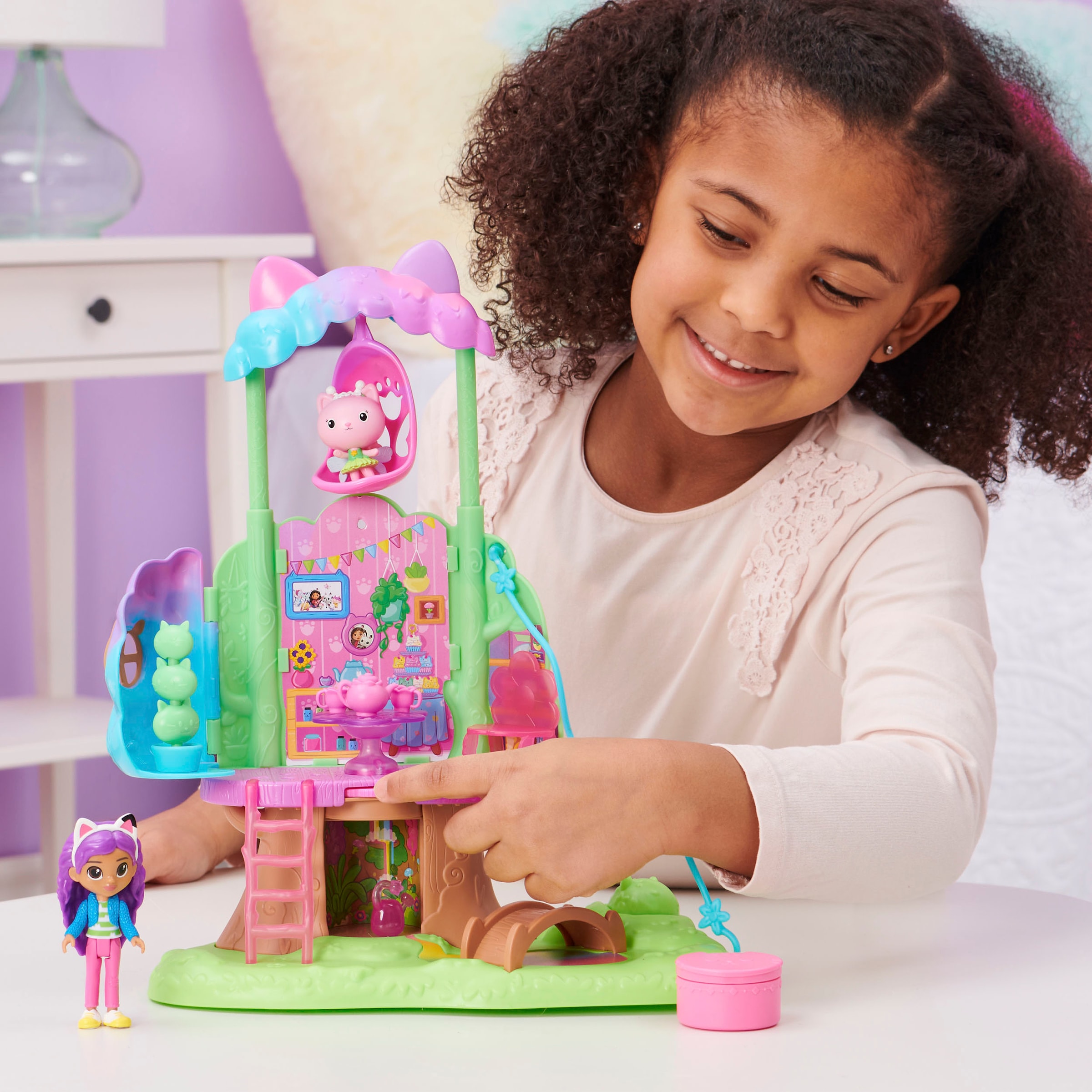 Spin Master Spielwelt »Gabby's Dollhouse – Kitty Fairy's Garten Spielset«