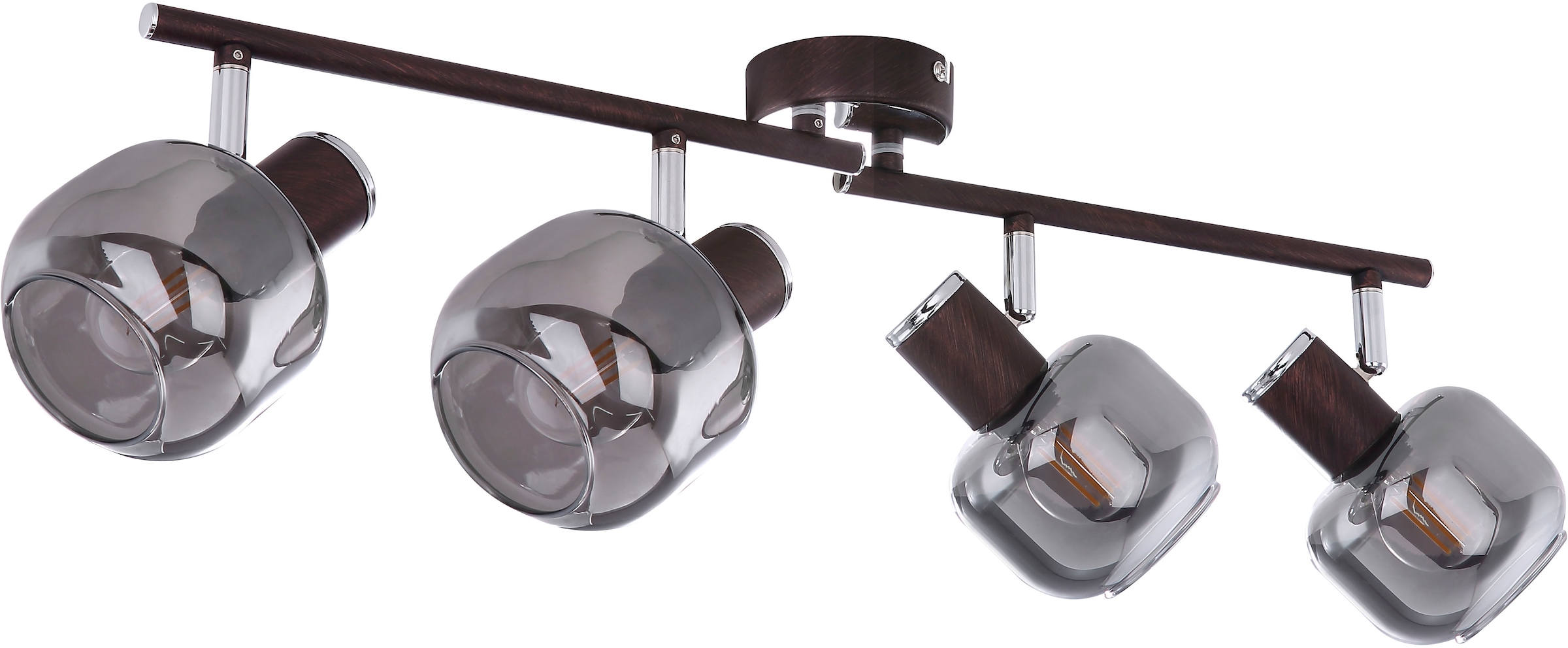 GLOBO LIGHTING Deckenstrahler »PALLO« E14 1 Stk. Spot Deckenspot Flur Schlafzimmer Wohnzimmer