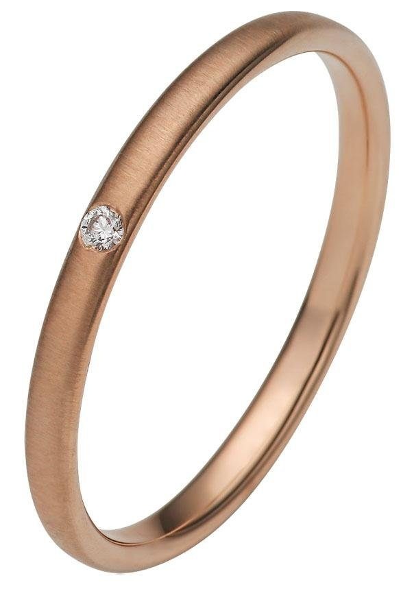 Firetti Trauring »Schmuck Geschenk Gold 375 Hochzeit Ehering "LIEBE"«, Made in Germany, wahlweise mit oder ohne Brillant