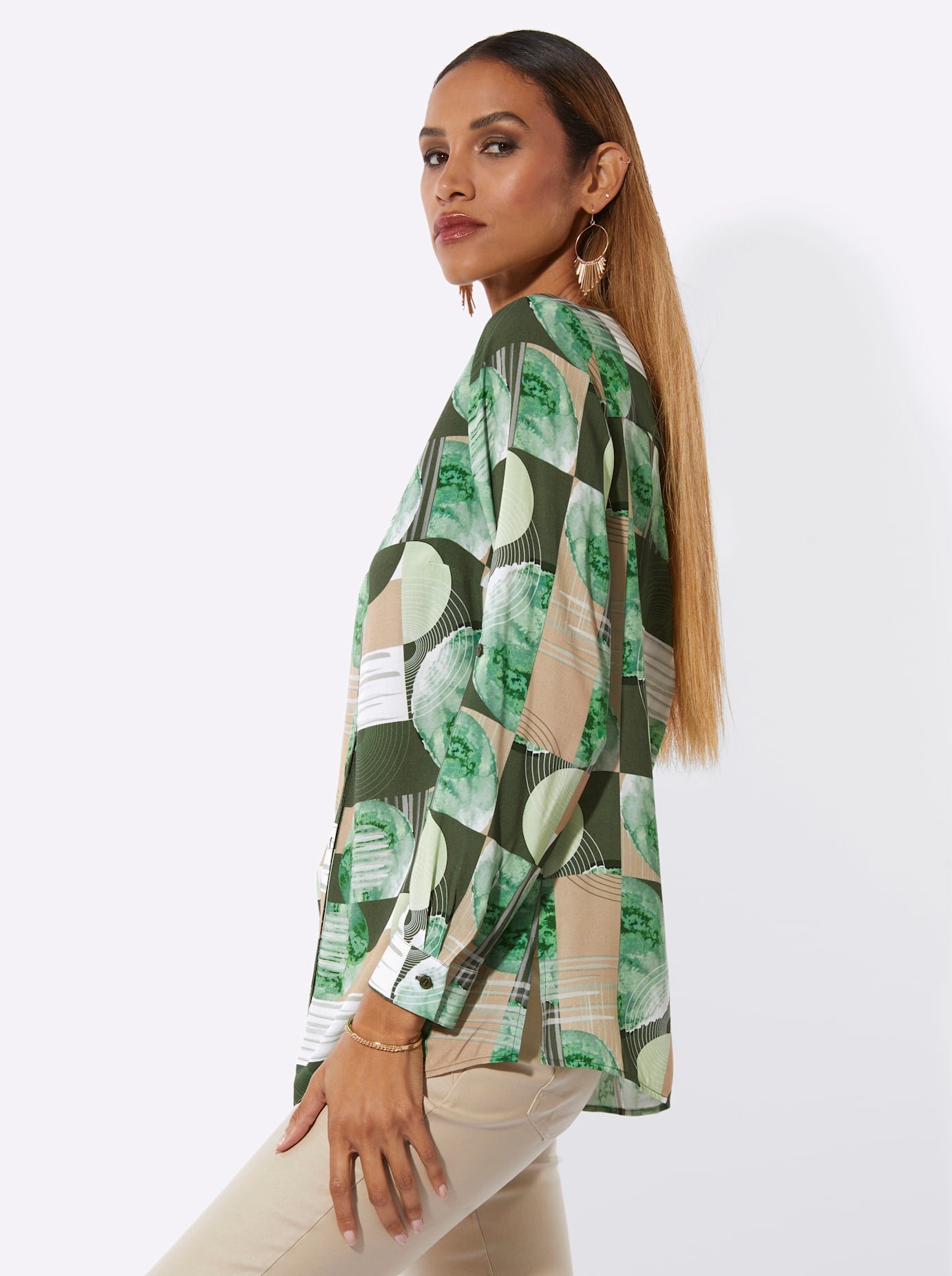 creation L Langarmbluse