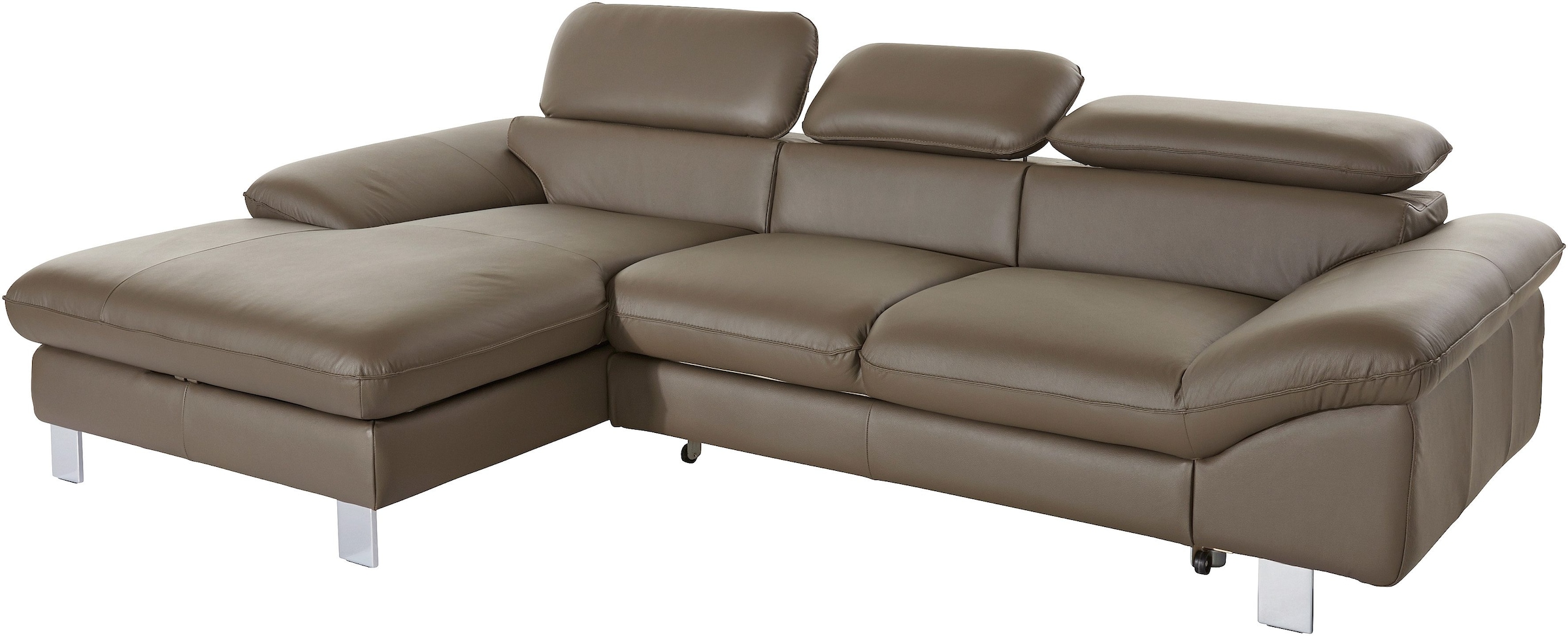 COTTA Ecksofa Driver, mit Kopfteilverstellung, wahlweise mit Bettfunktion