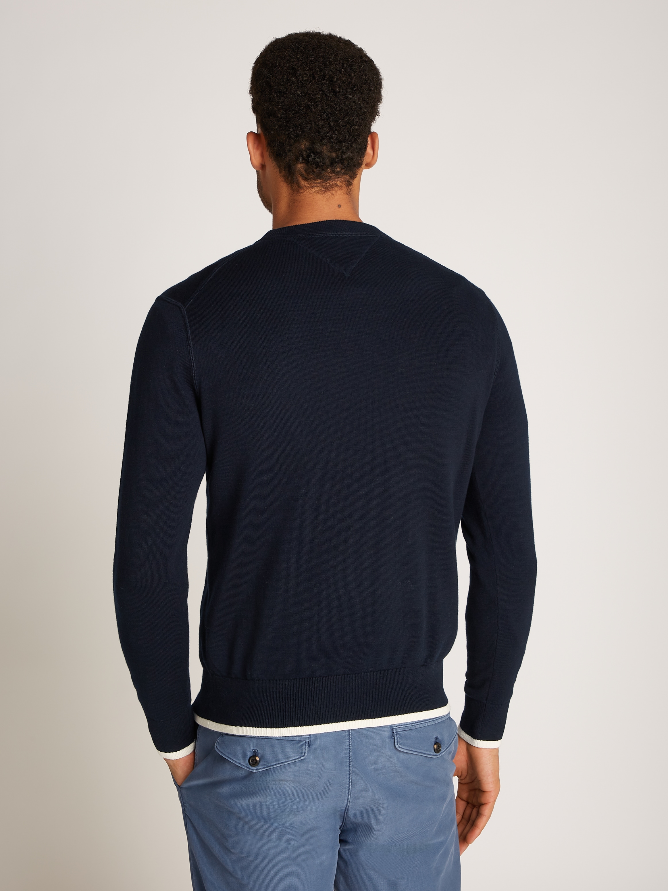 Tommy Hilfiger Rundhalspullover »GRAPHIC COTTON CREW«, mit Logostickerei