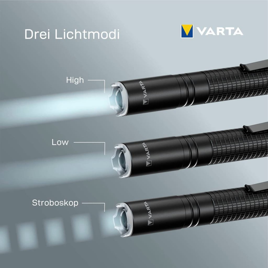 VARTA Taschenlampe »Aluminium Light F10 Pro«, (1 St.)