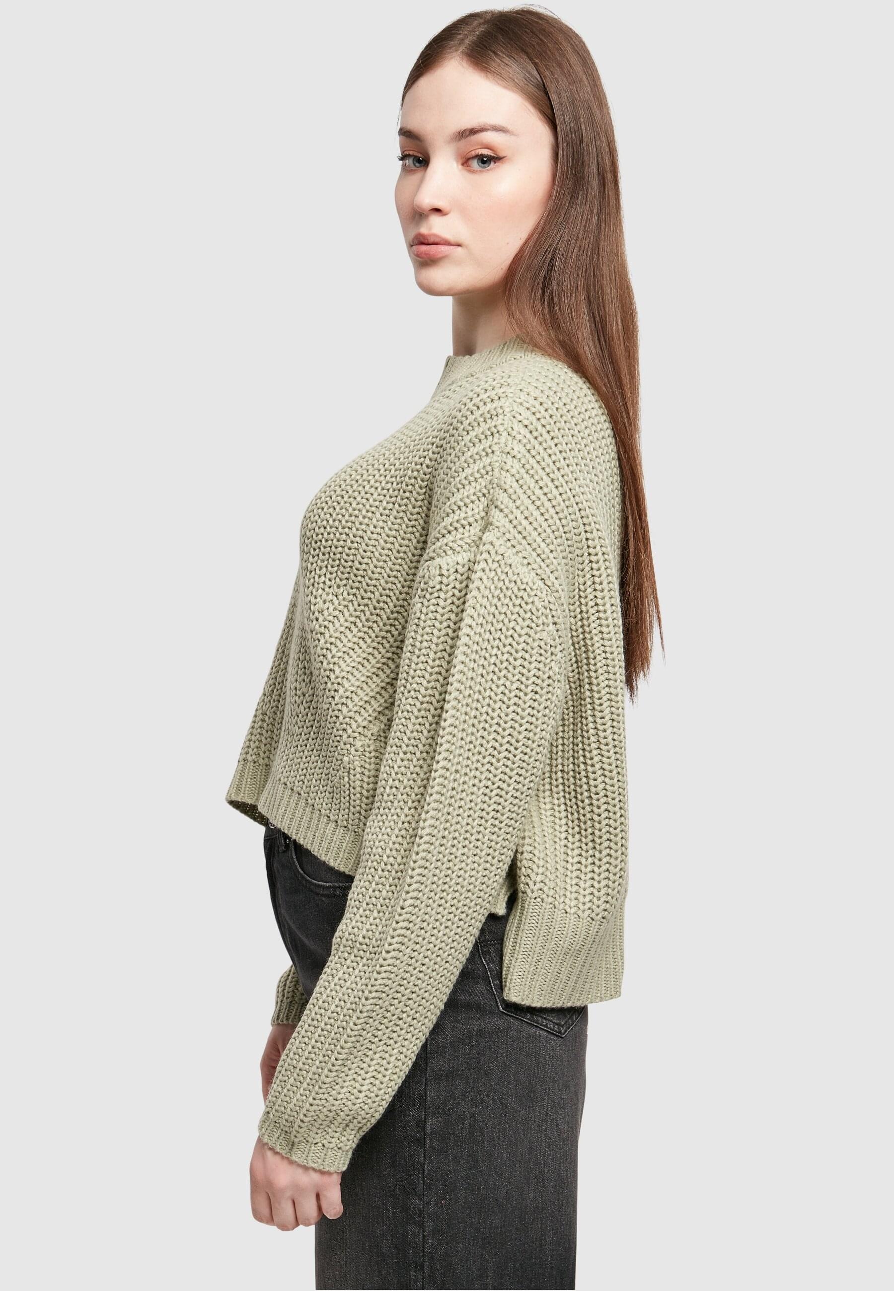 URBAN CLASSICS Rundhalspullover »Urban Classics Damen Ladies Wide Oversize Sweater«, (1 tlg.)