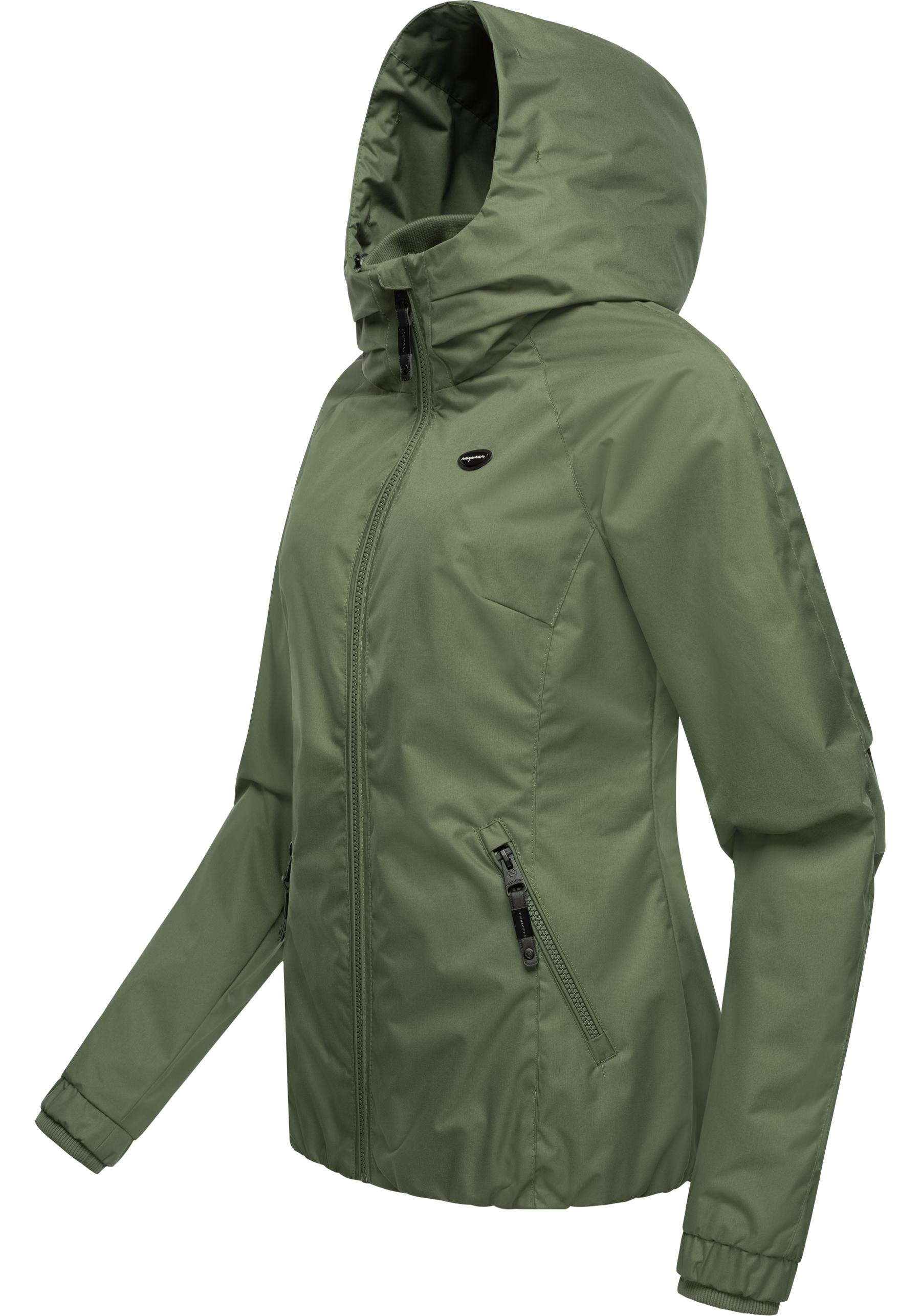 Ragwear Outdoorjacke »Dizzie«, mit Kapuze, Wasserdichte Übergangsjacke mit großer Kapuze