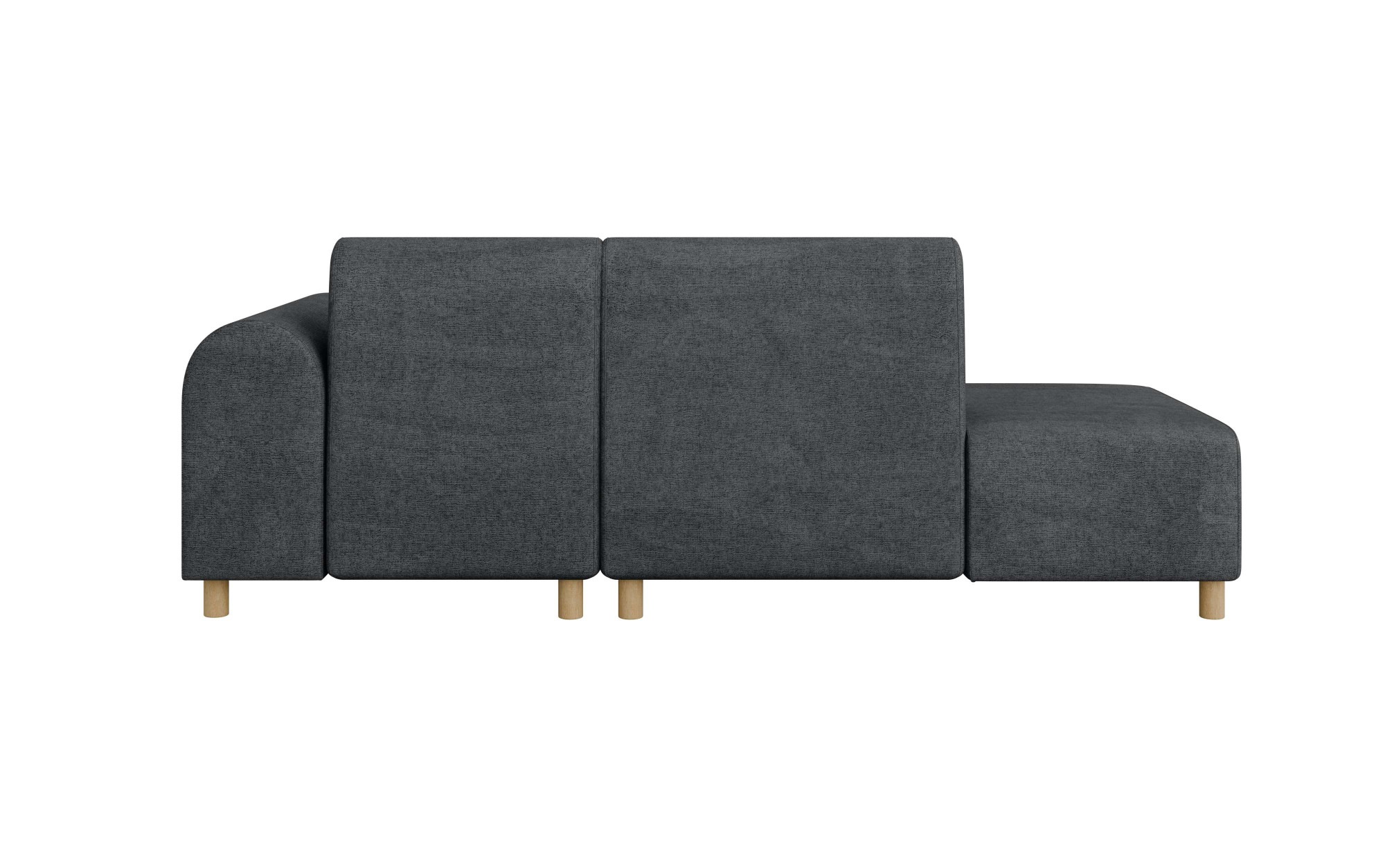 Ecksofa OTTO HOME "Suyala", grau (anthrazit), B:258cm H:85cm T:168cm, 100% Polyester, Sofas, Ecksofa, L-Form mit Hocker 10