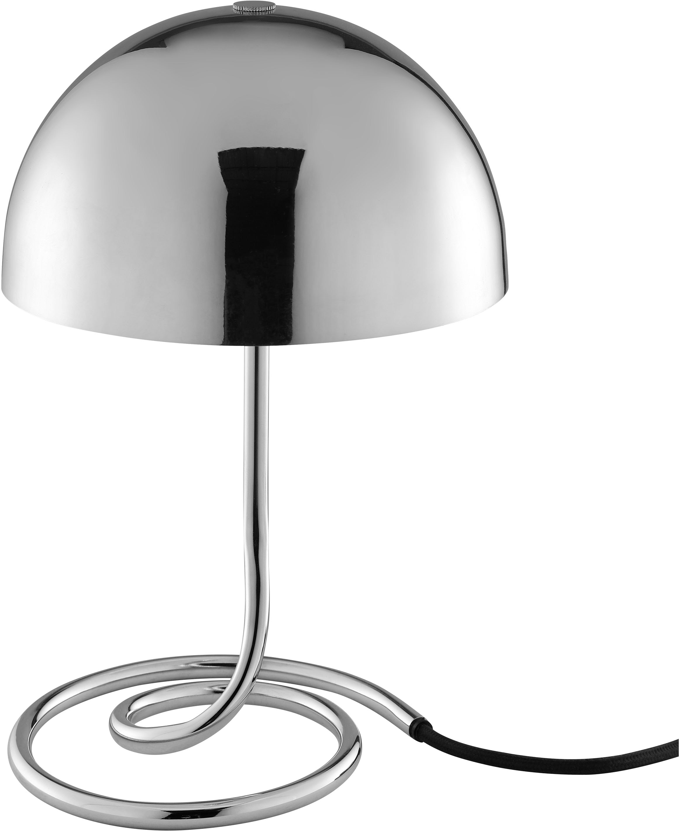 OTTO home Tischleuchte »Charlett«, Leuchtmittel G9 | ohne Leuchtmittel, Ø 20 cm, Höhe 31 cm, Metall, mit Spiralfuß