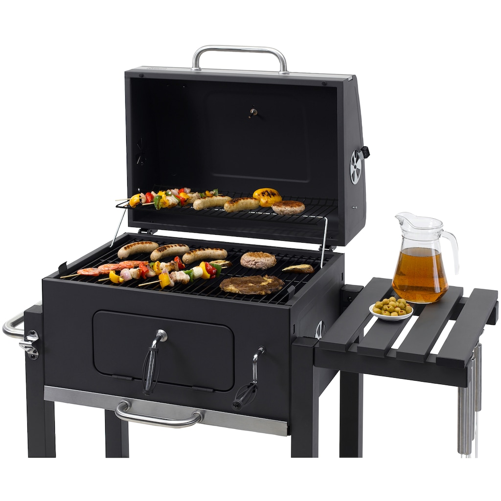 Tepro Holzkohlegrill »Grillwagen Toronto Click«, BxTxH: 115x67x107 cm