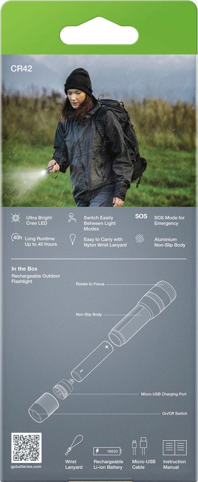 Taschenlampe »GP Discovery CR42 CRE LED«