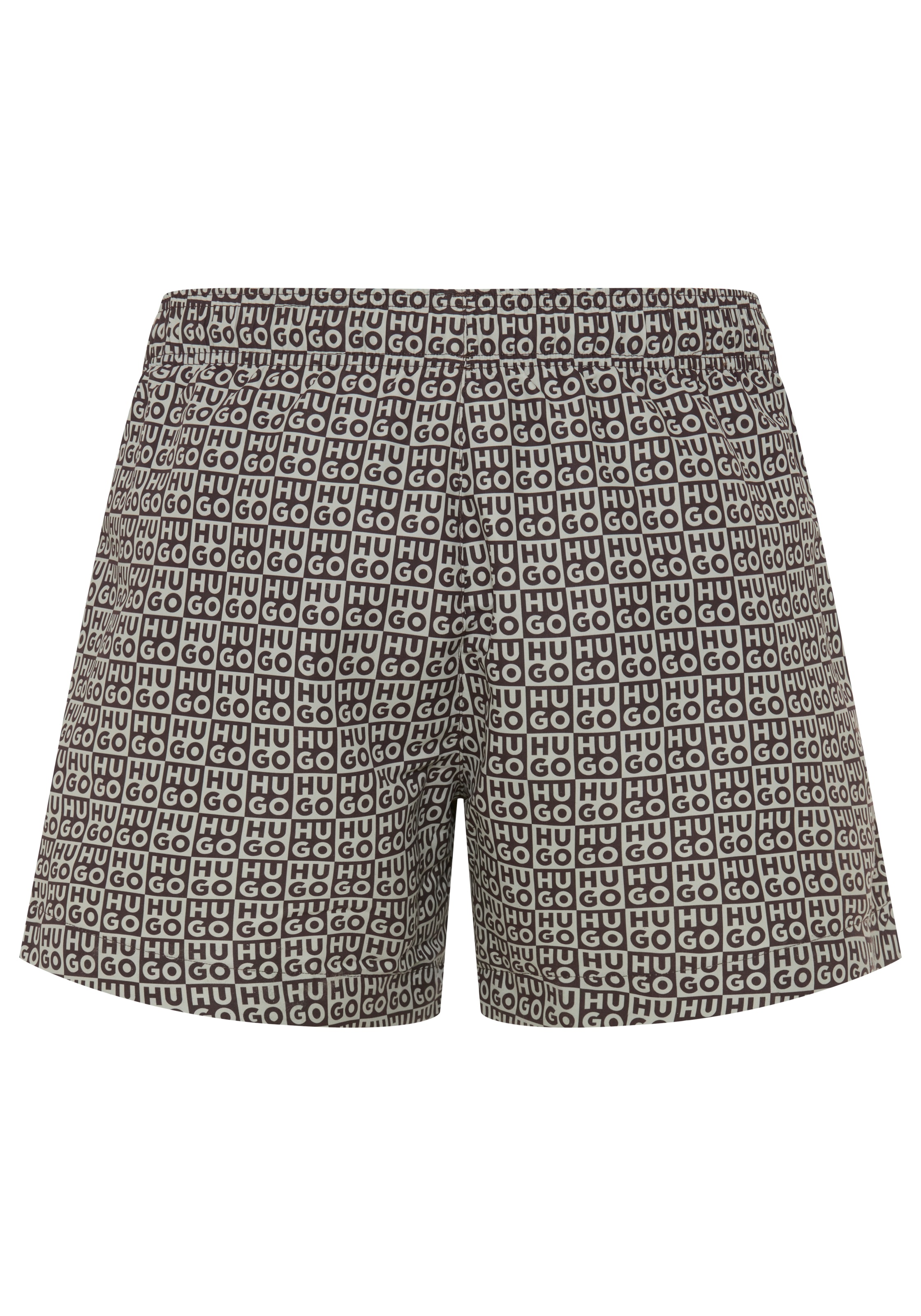 HUGO Underwear Badeshorts »AARON« mit Schachbrett-Logos, elastischer Bund