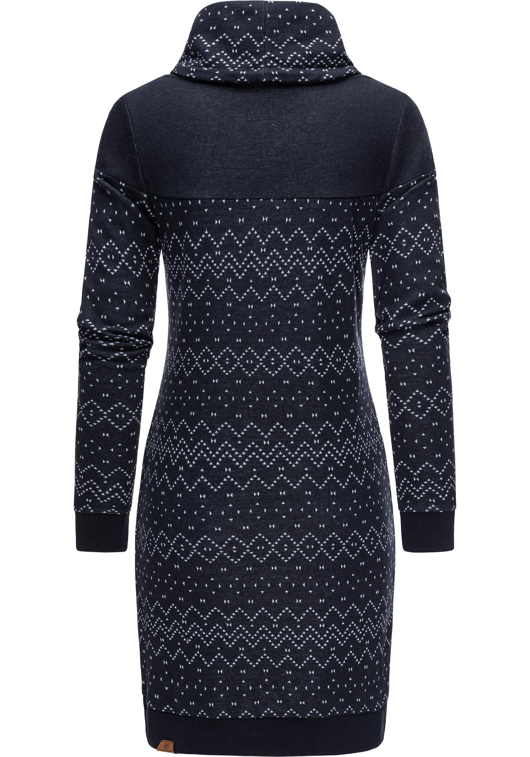 Ragwear Sweatkleid »Chloe Dress«, stylisches Langarmkleid mit Ethnomuster