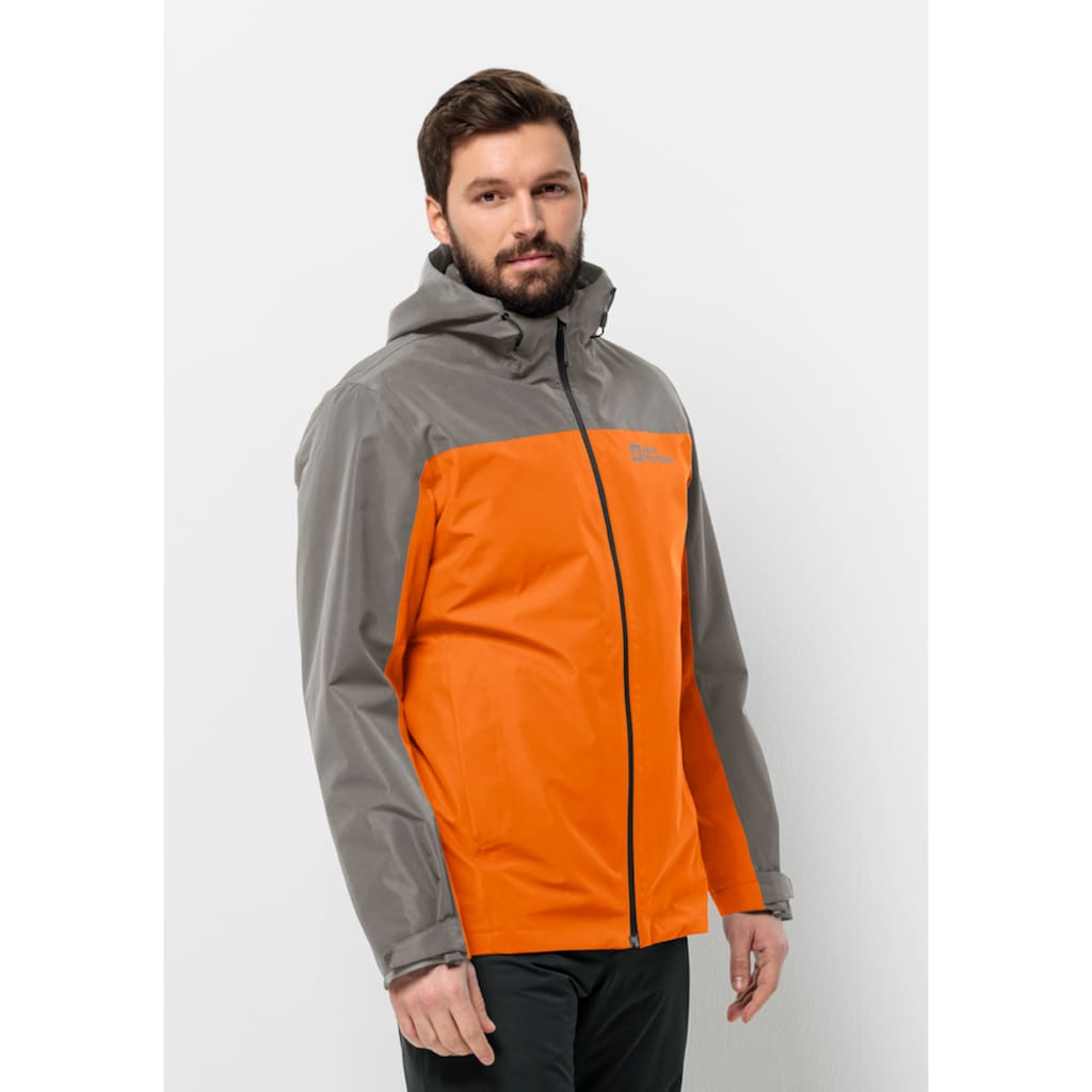 Jack Wolfskin 3-in-1-Funktionsjacke »TAUBENBERG 3IN1 JKT M«, (2 teilig), mit Kapuze