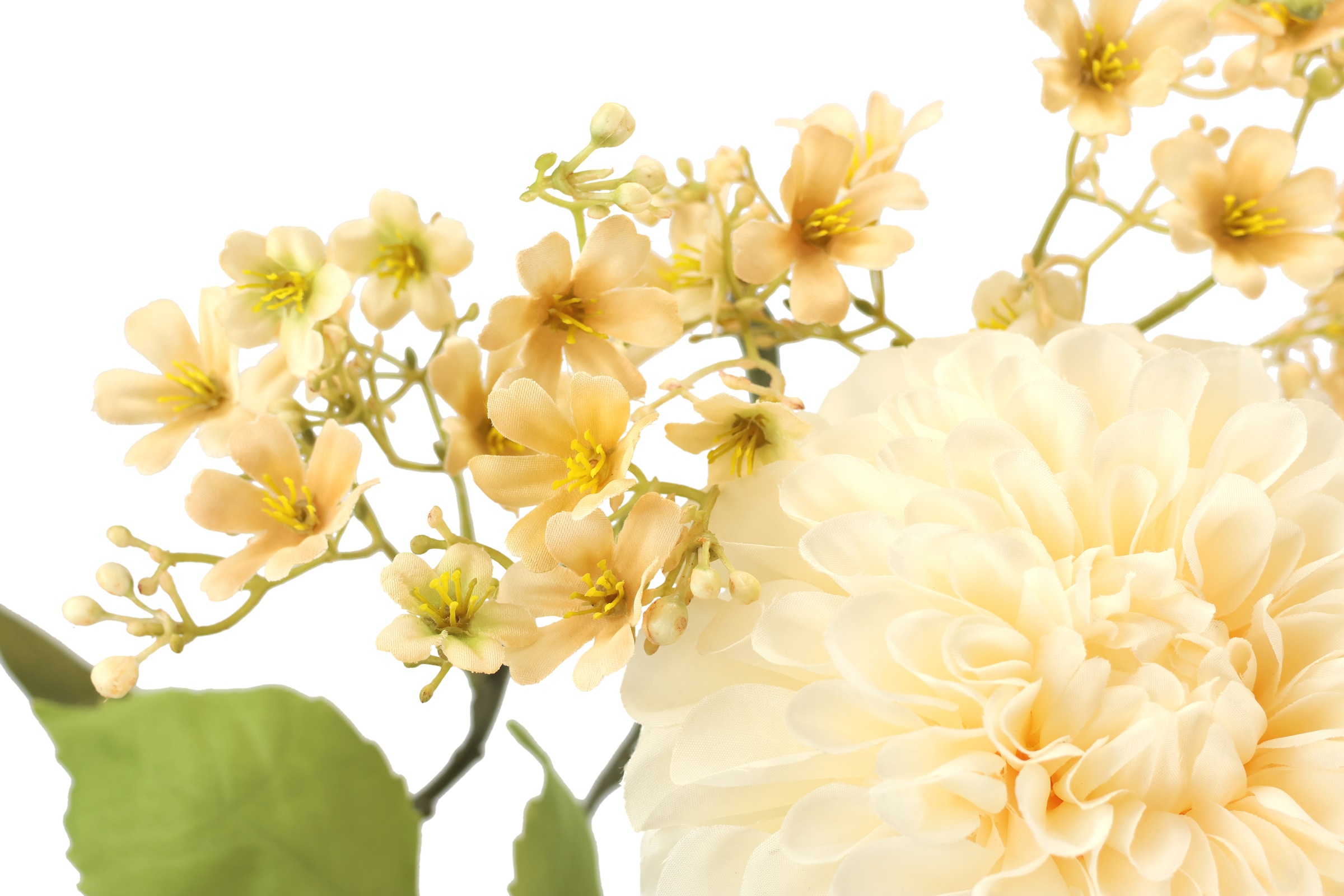 I.GE.A. Kunstblume »Stielblumen-Sortiment Dahlie Blütenzweig«, Zweig Seidenblume Einzelblume Herbstliche Künstliche Blumen Dekoblumen