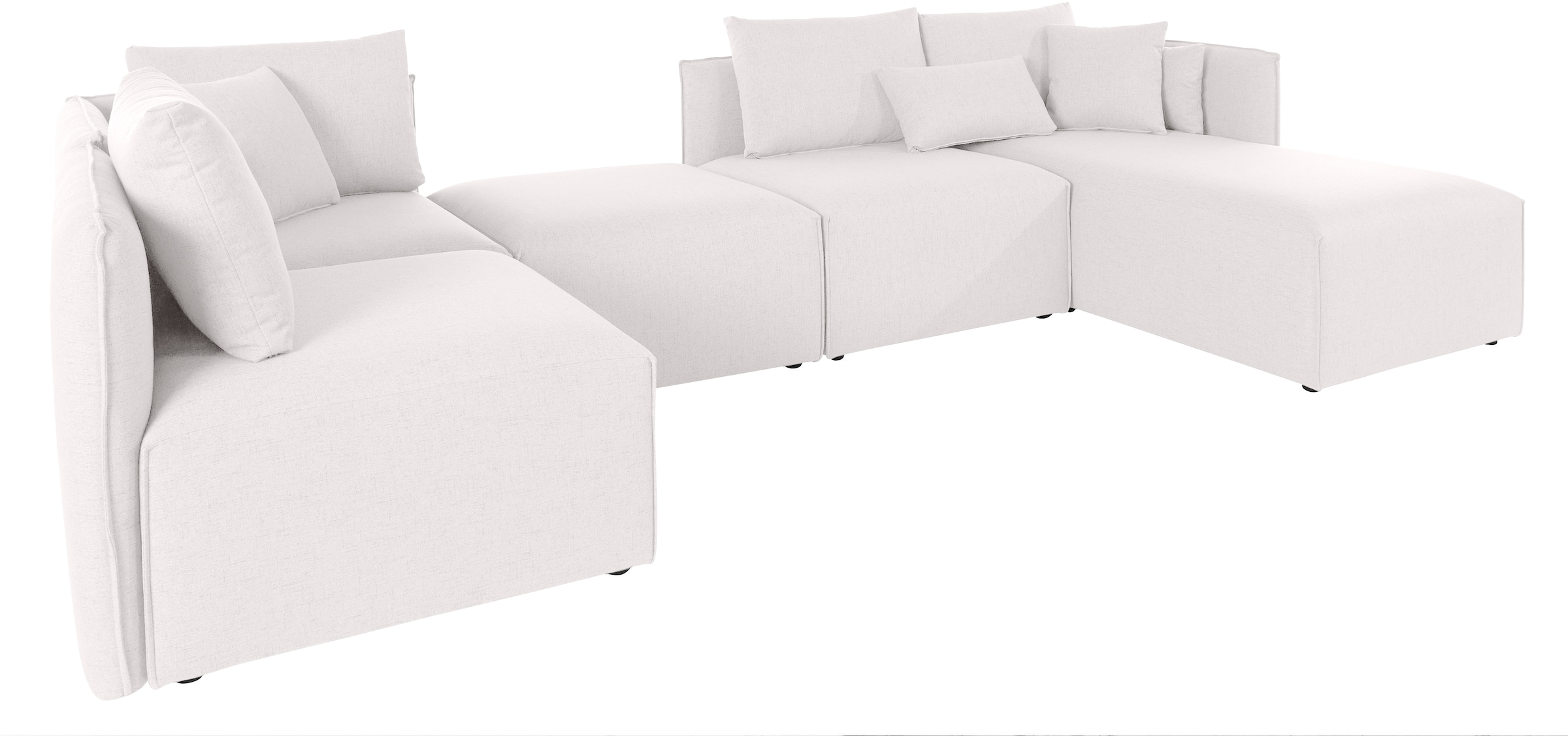 OTTO home Wohnlandschaft "Nöre U-Form" 5 Teile, in vielen Bezugsqualitäten günstig online kaufen